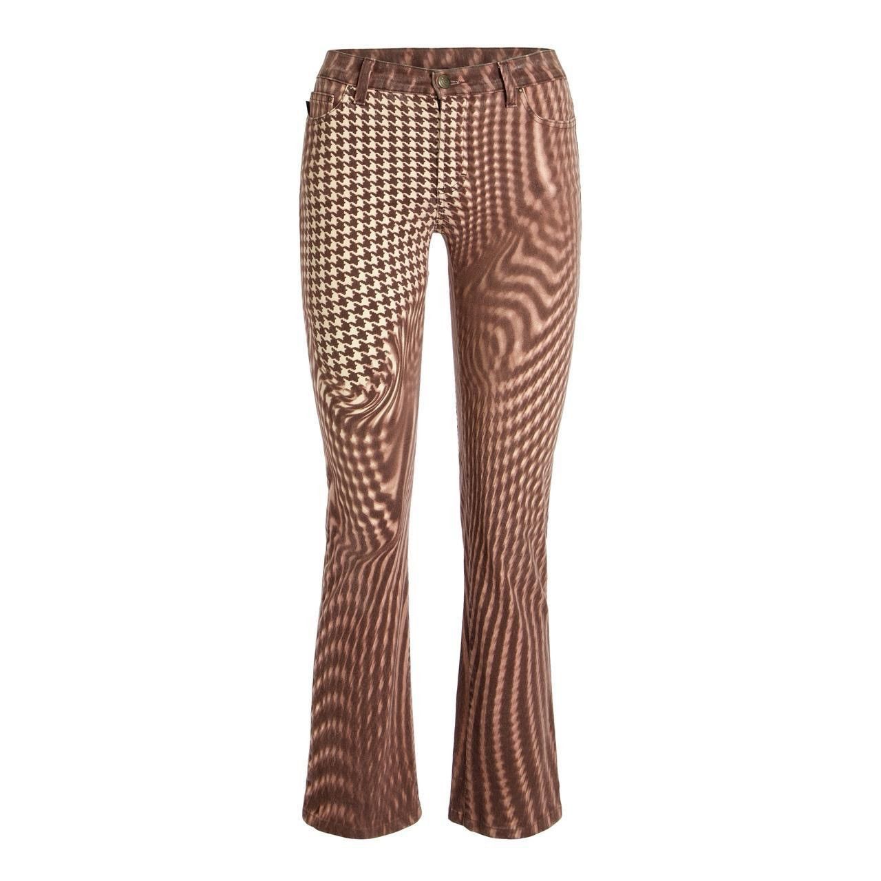 Just Cavalli PSYCHEDELIC PRINT FLARE PANTS Size 27" / US 4 / IT 40 - 1 Thumbnail