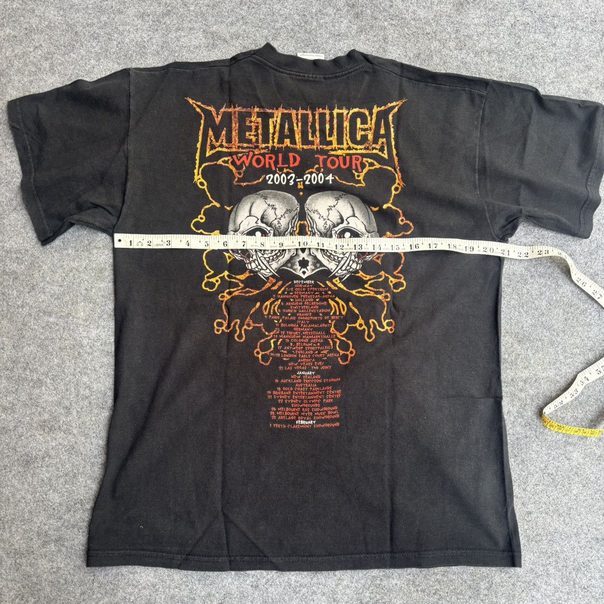 Metallica Vintage Metallica Pushead 2003 World Tour T shirt Size US L / EU 52-54 / 3 - 6 Thumbnail