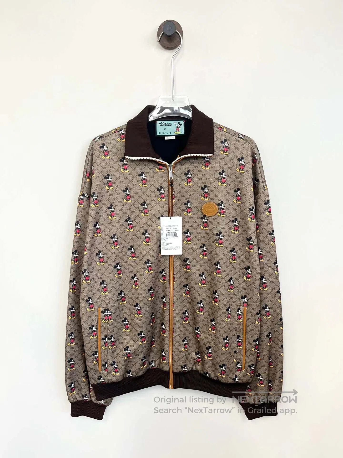 Gucci Guicci Brown Mickey pattern full print jacket| Size US XS / EU 42 / 0 - 1 Thumbnail