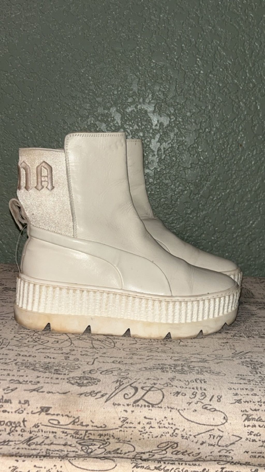 Puma Women's PUMA FENTY Creeper Ankle Boots White Size 7 Size US 7 / IT 37 - 1 Thumbnail