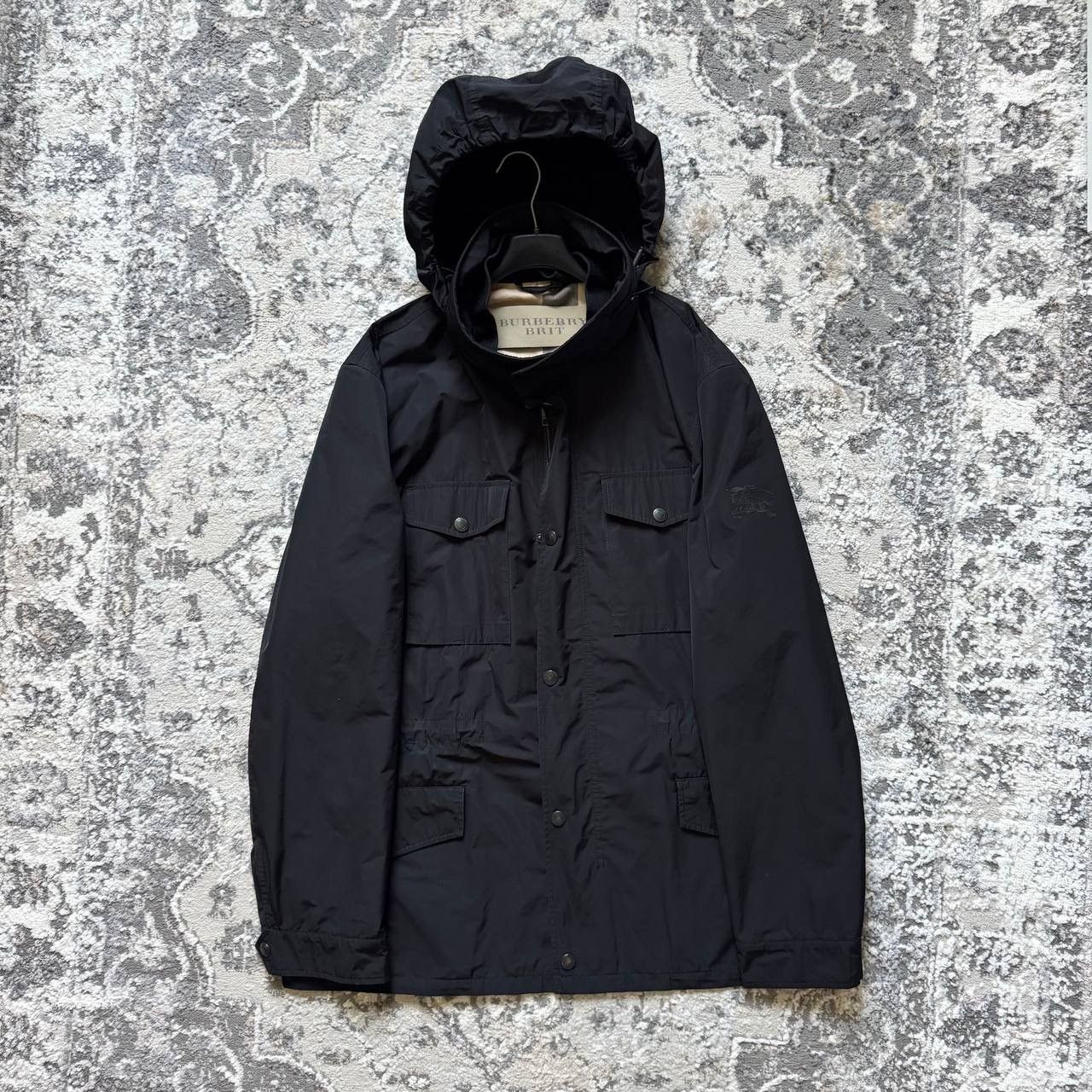 Burberry Burberry Brit Nylon Utility Cape Windproof Checkered Jacket Size US XXL / EU 58 / 5 - 1 Thumbnail