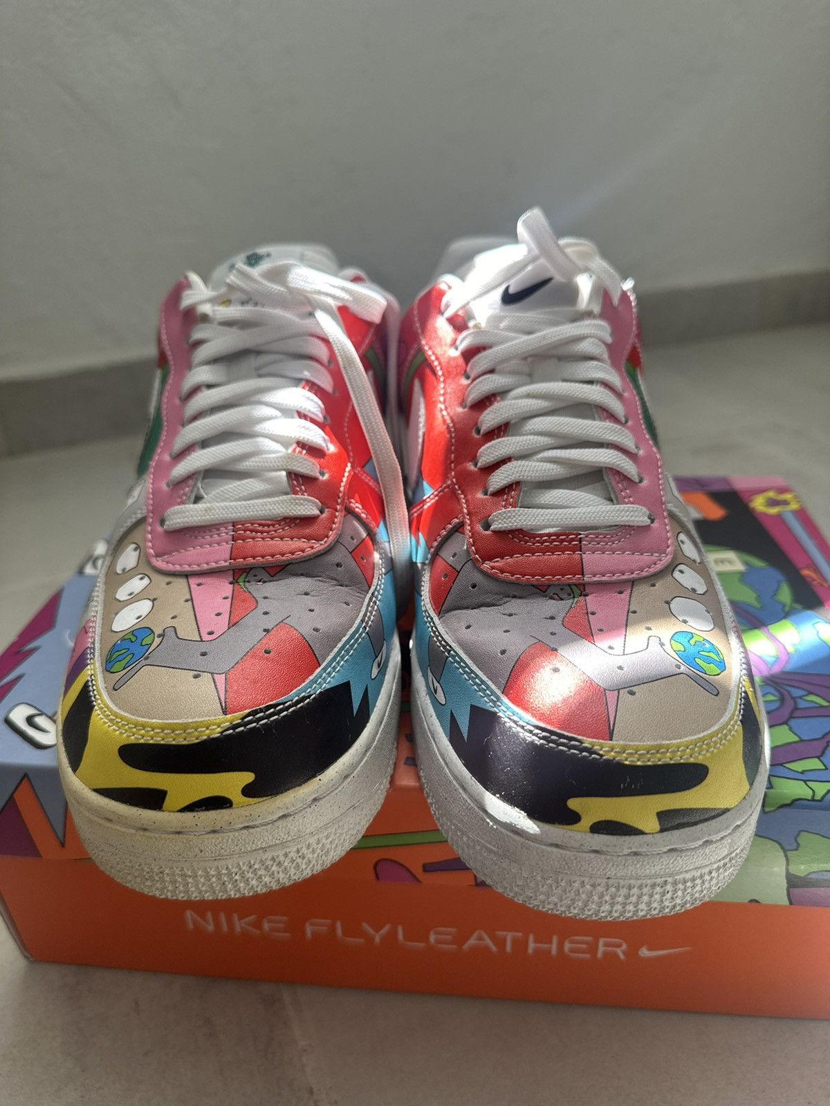 Nike Nike Air Force 1 Flyleather Ruohan Wang Size US 10.5 / EU 43-44 - 6 Thumbnail