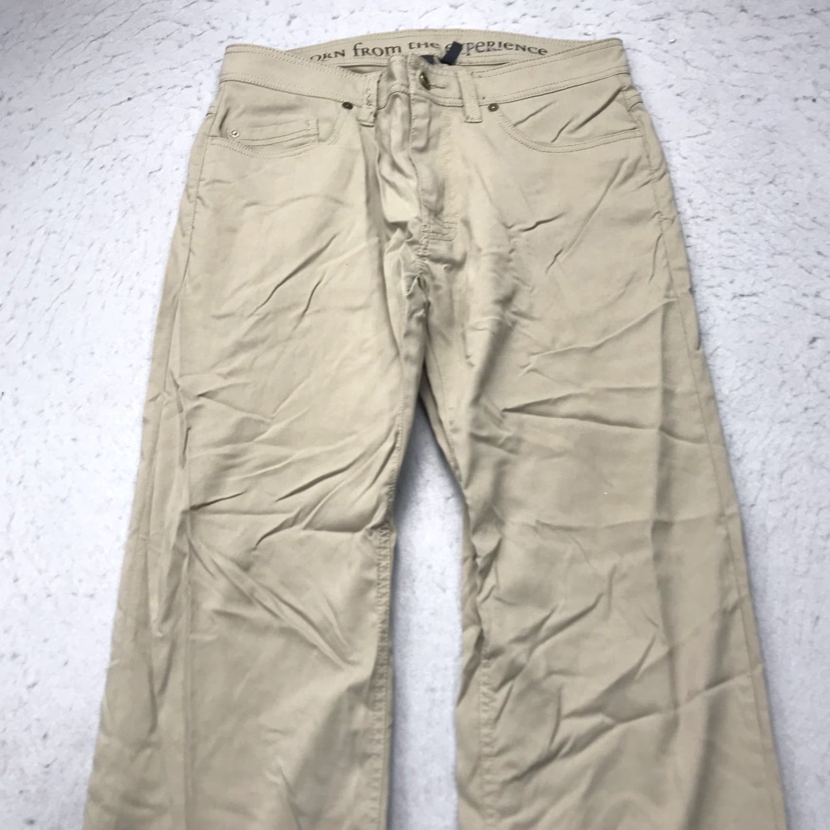 Prana prAna Pants Mens 32x29 Slim Brown Nylon Hiking Logo Chino Straight Utility Regular Size 32 Mens Brown Nylon Spandex Comfort Outdoor Trousers Size US 32 / EU 48 - 2 Thumbnail