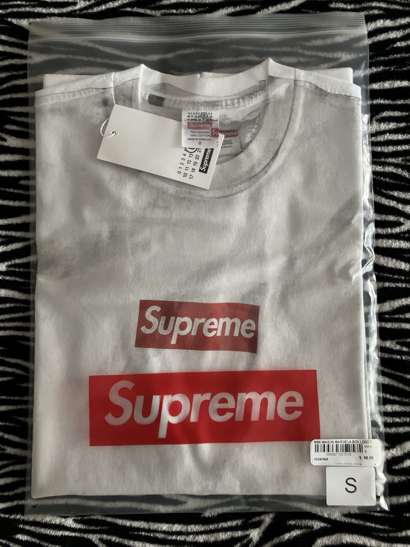 Maison Margiela × Supreme SS24 MM6 BOX LOGO TEE | Grailed
