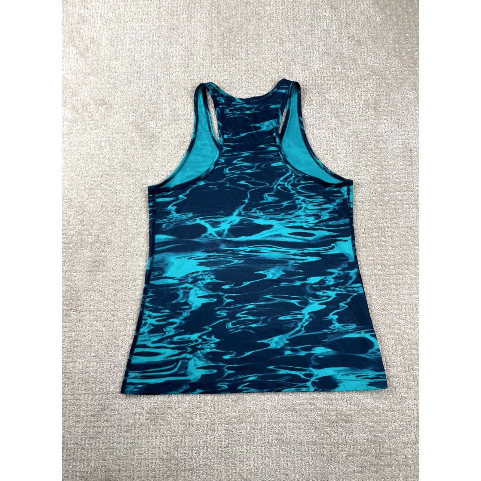 Nike Nike Tank Top Womens M Teal Black Water Print Racerback Dri-FIT Athleticwear Gym Sleeveless Package? Size M / US 6-8 / IT 42-44 - 7 Thumbnail