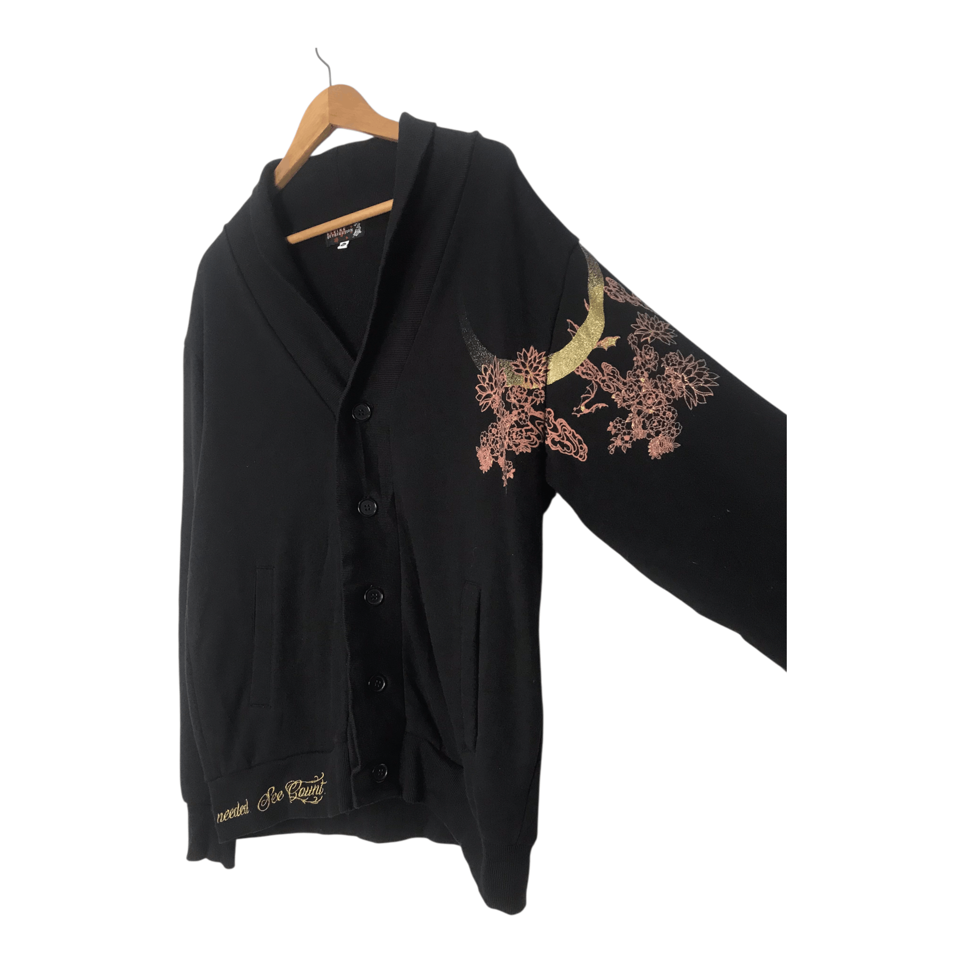 Karakuri Tamashii Japanese Women Full Print Cardigan jacket Size US M / EU 48-50 / 2 - 5 Thumbnail