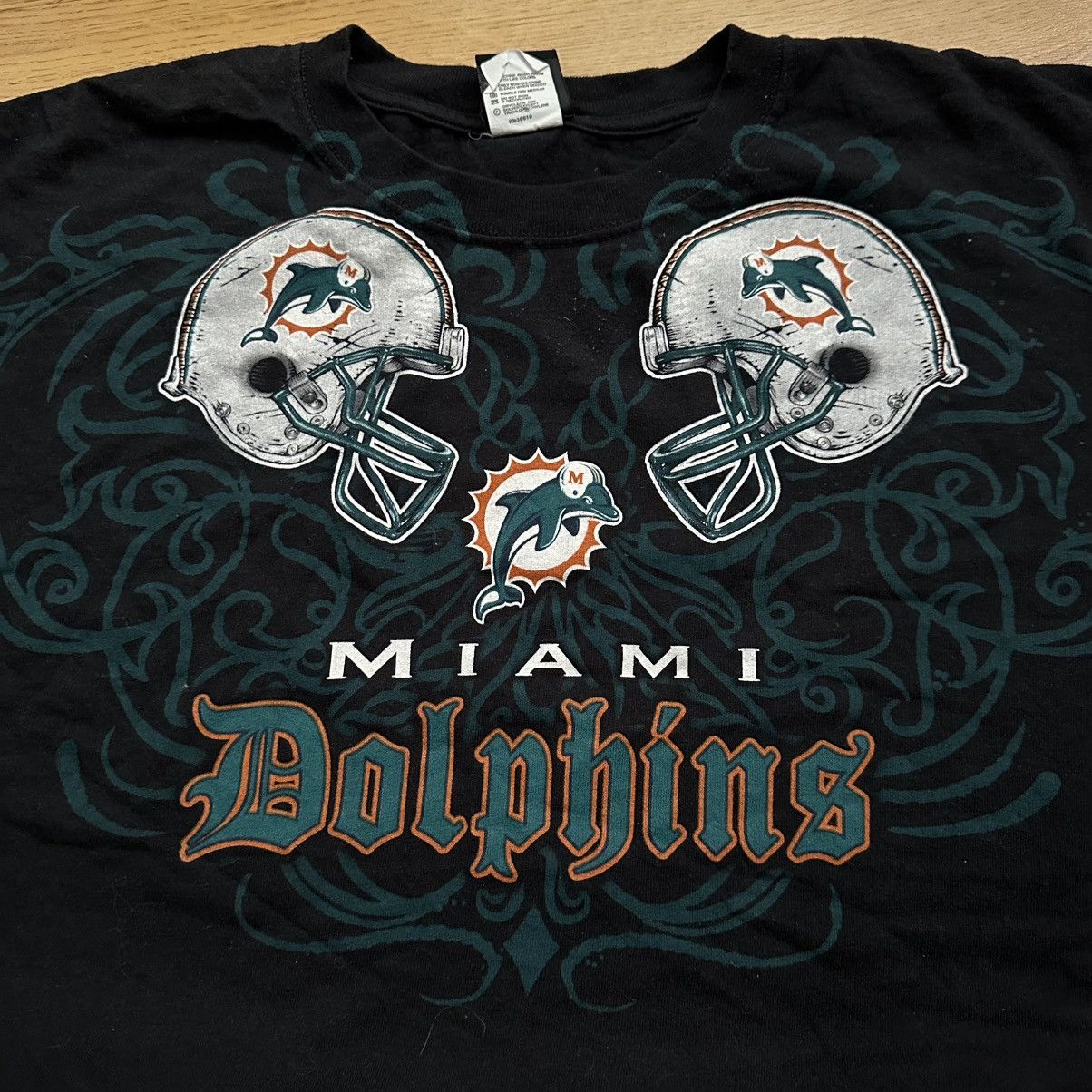 NFL × Vintage Miami Dolphins Tee T Shirt NFL Size US XXL / EU 58 / 5 - 2 Thumbnail