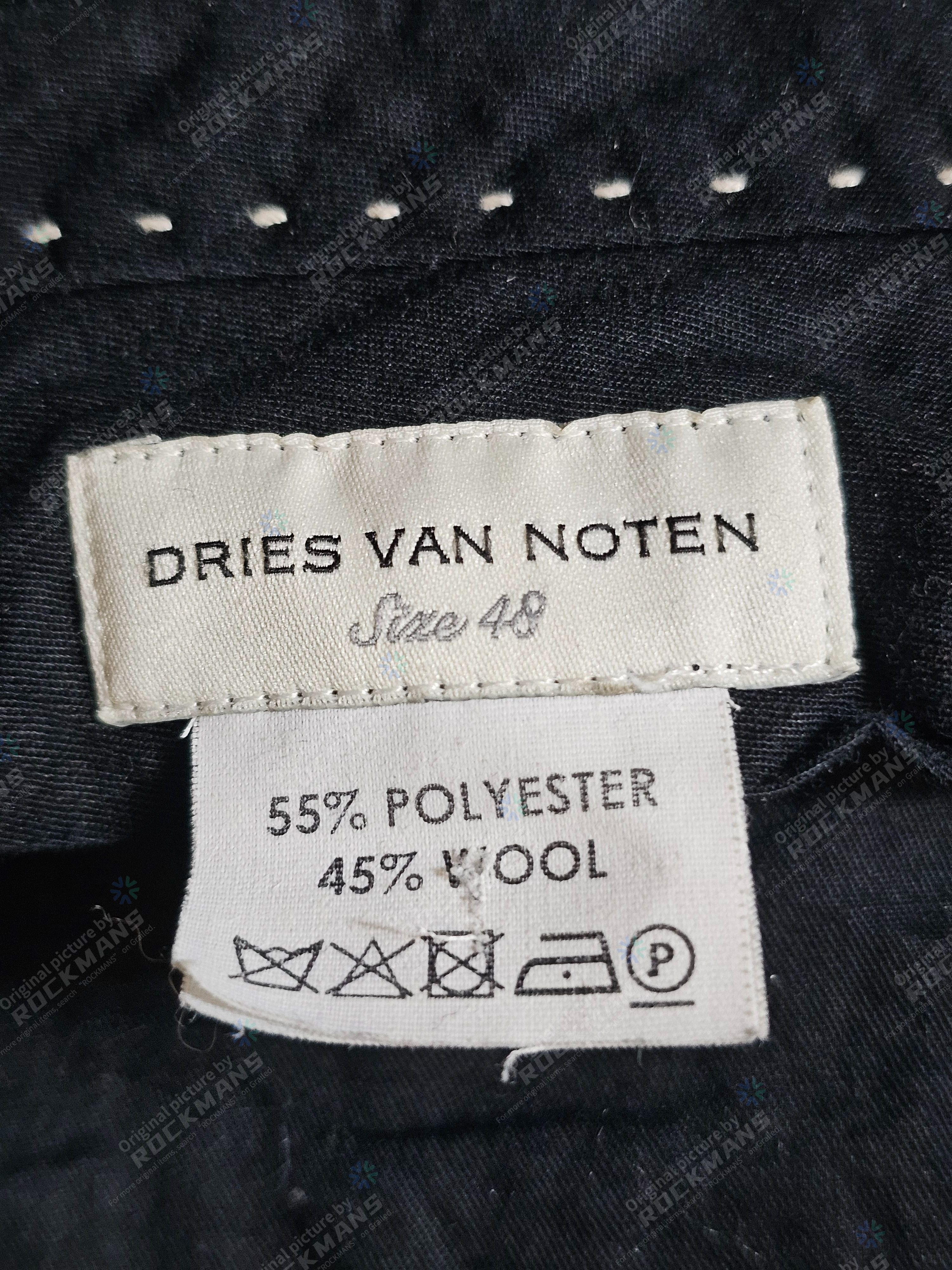 Dries Van Noten Dries Van Noten Men's Wool Pants Size 48 Fits Like 46 Size US 32 / EU 48 - 5 Thumbnail