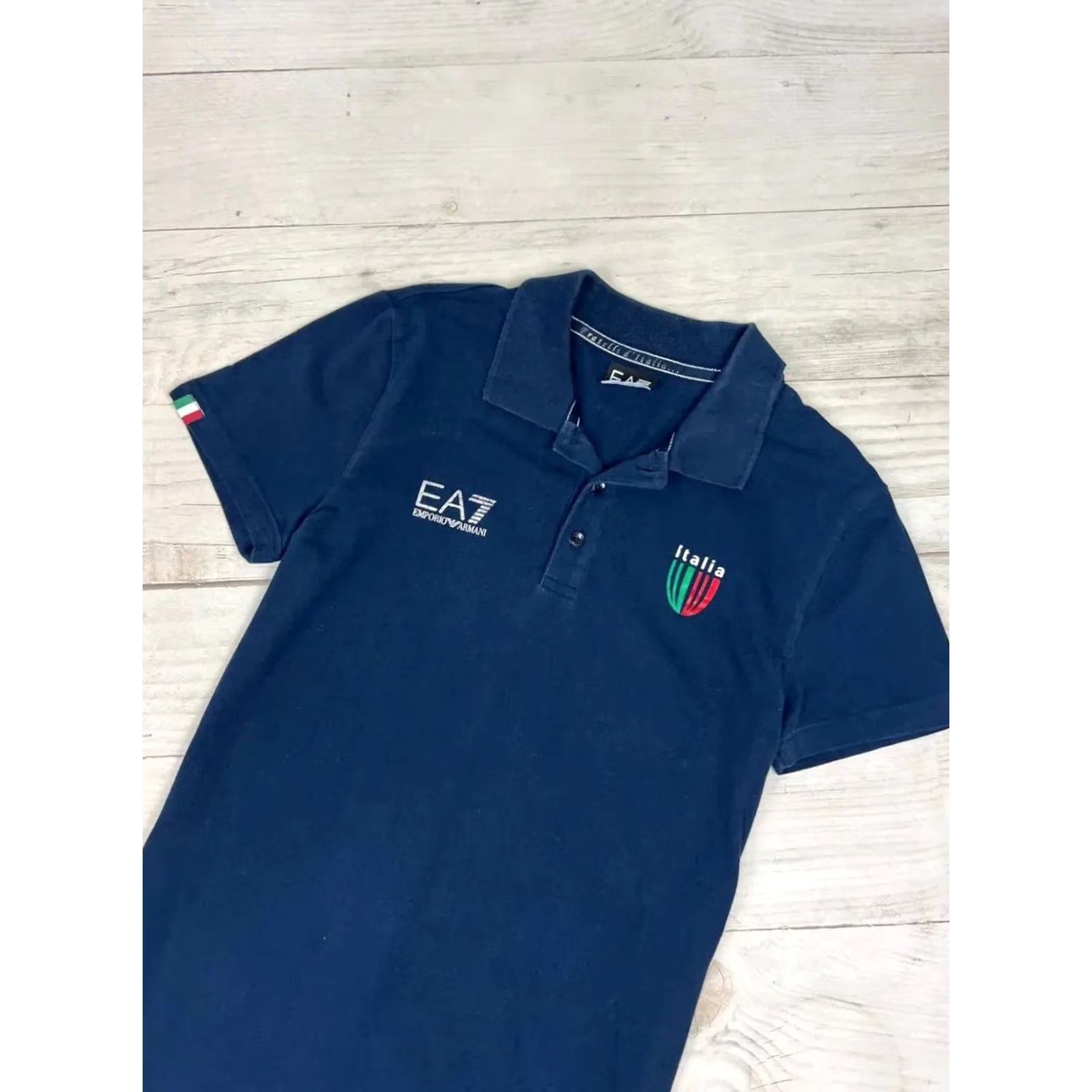 Emporio Armani Emporio Armani EA7 Polo Shirt Men SZ S Blue Big Logo Size US S / EU 44-46 / 1 - 4 Thumbnail