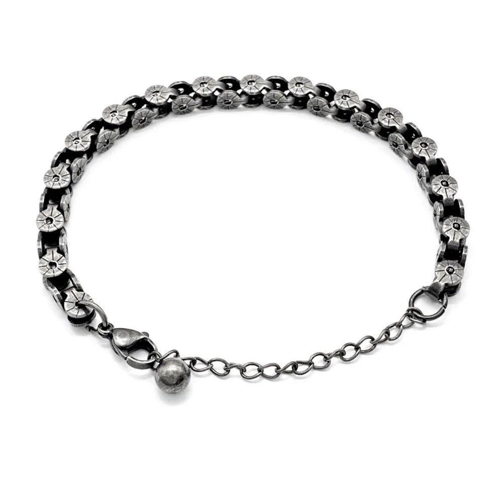 Other Vintage Oxidized Black Chain Bracelet Bangles Gift For Him Size ONE SIZE - 3 Thumbnail