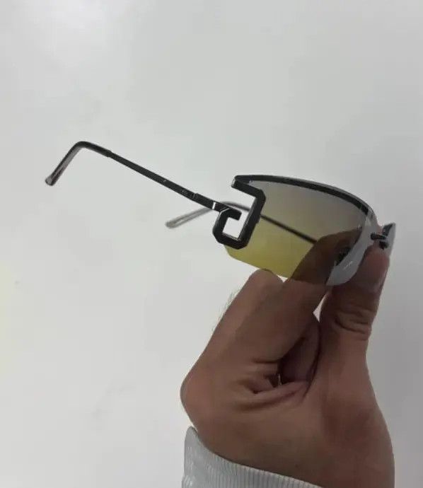 Gucci × Tom Ford × Vintage Gucci Sunglasses Mask Shield Sport Bike Pop RI869 Size ONE SIZE - 5 Thumbnail