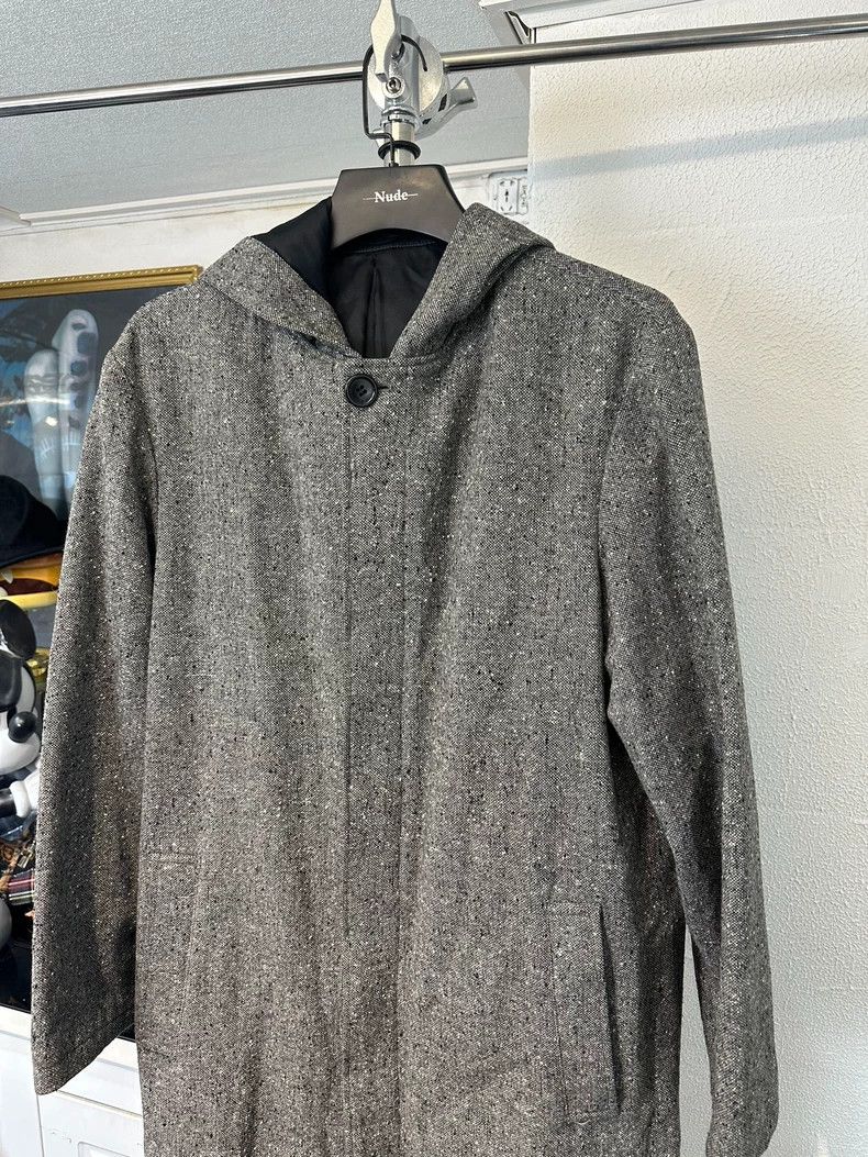 Yohji Yamamoto yohji yamamotoSnow pattern coarse fabric hooded coat 2502-N Size US M / EU 48-50 / 2 - 2 Thumbnail