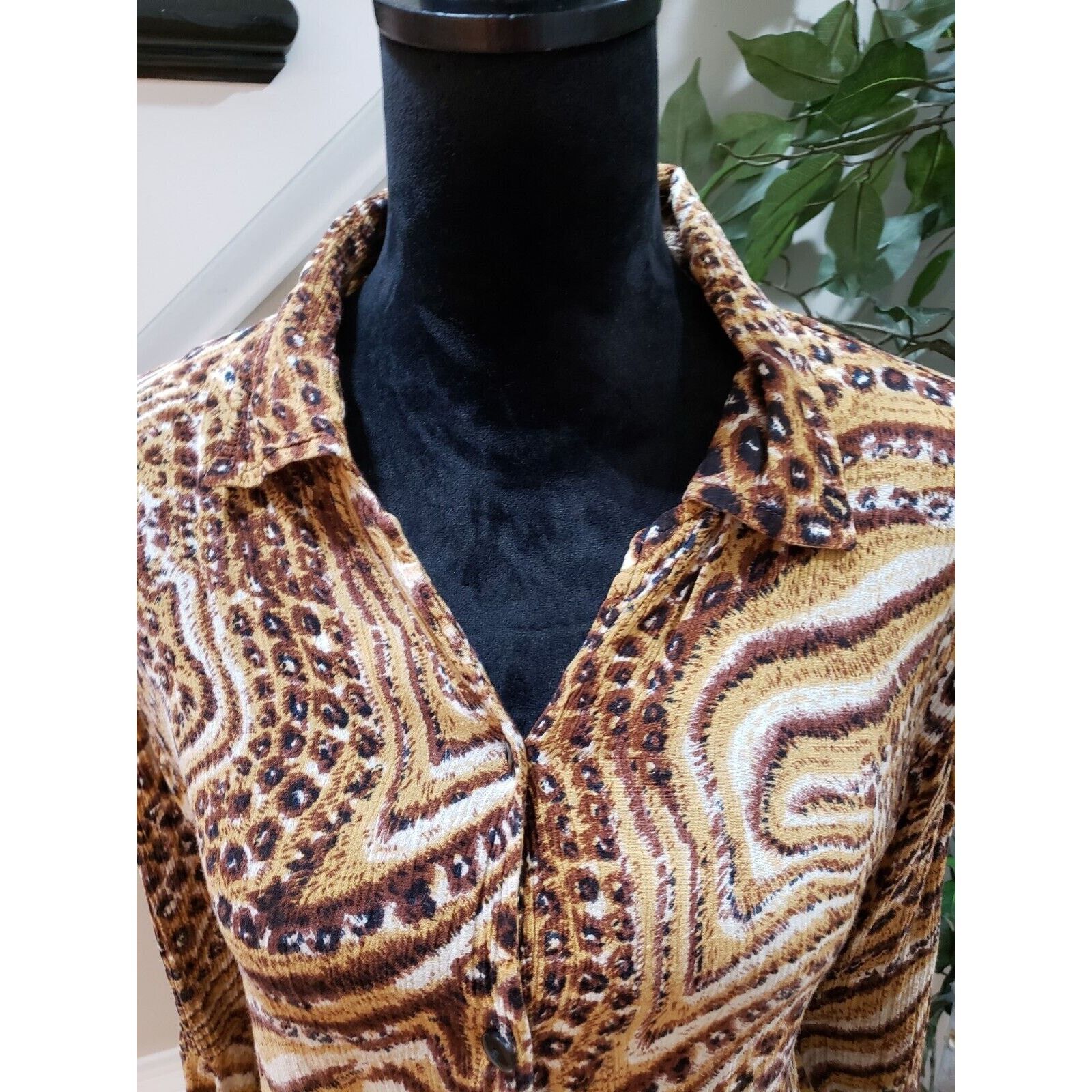 Other MPH Collection Collared Long Sleeve Button Down Shirt 2X Size XXL / US 16-18 / IT 52-54 - 4 Thumbnail