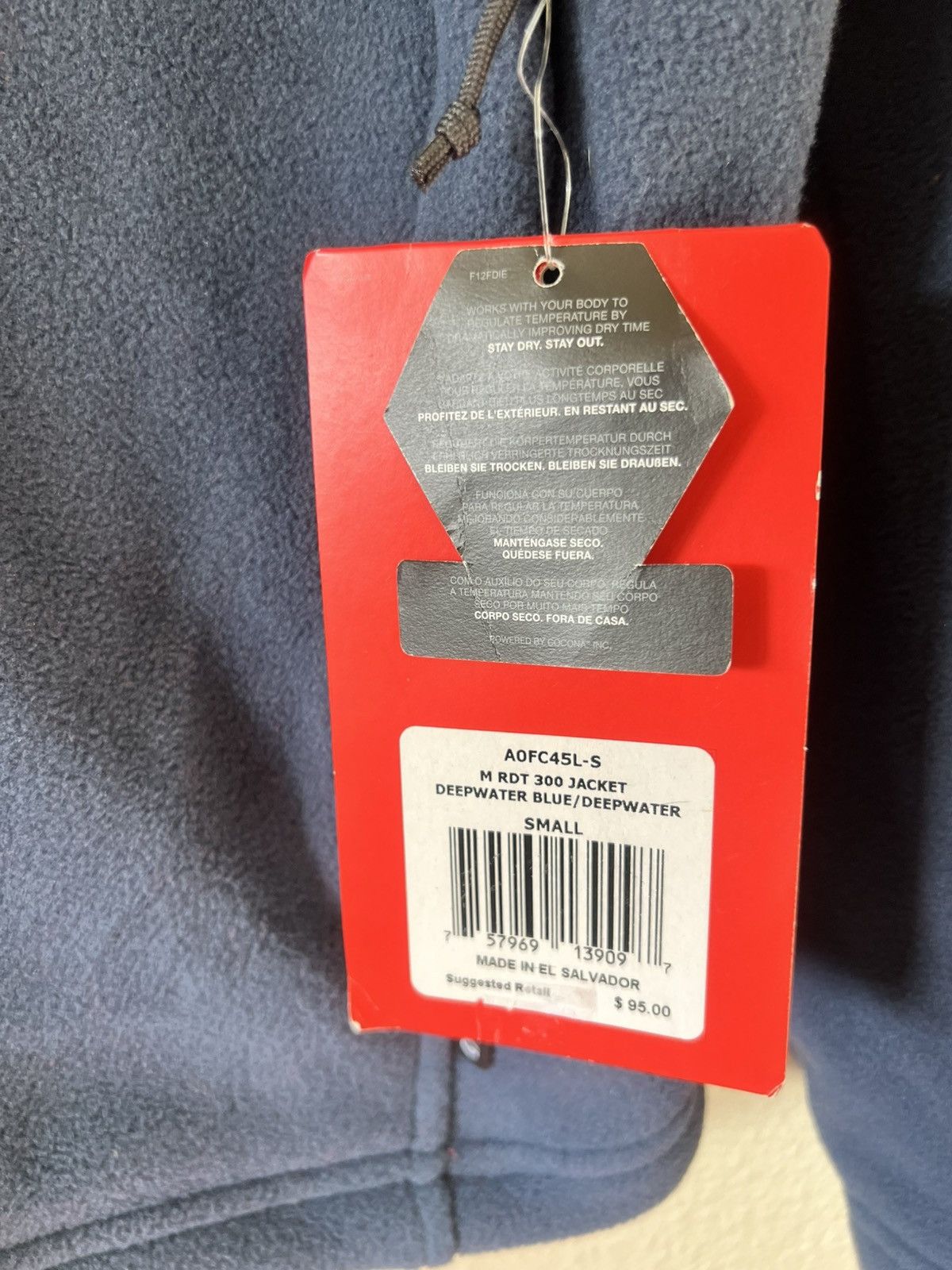 The North Face NWT TheNorthFace RDT 300 Fleece Jacket Mens S Deepwater Blue Size US S / EU 44-46 / 1 - 4 Thumbnail