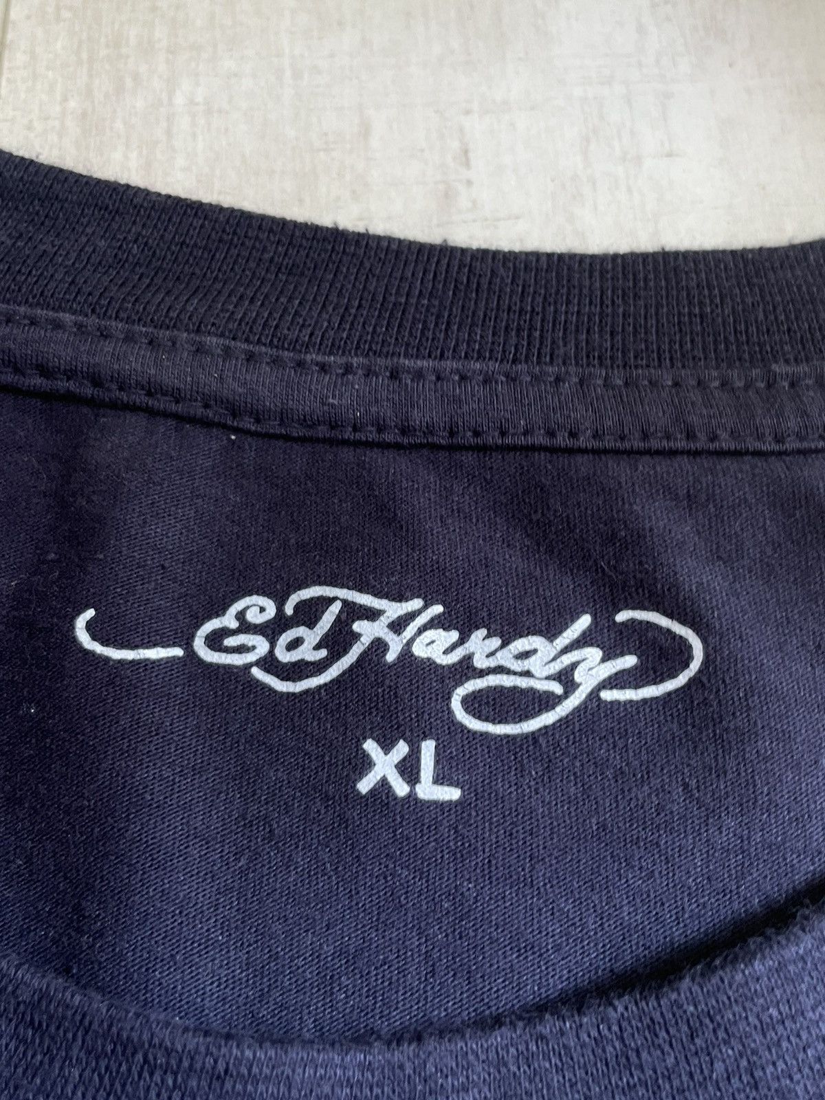 Ed Hardy Vintage Ed Hardy Y2K Fire Tiger T-Shirt Blue RARE Size US XL / EU 56 / 4 - 7 Thumbnail