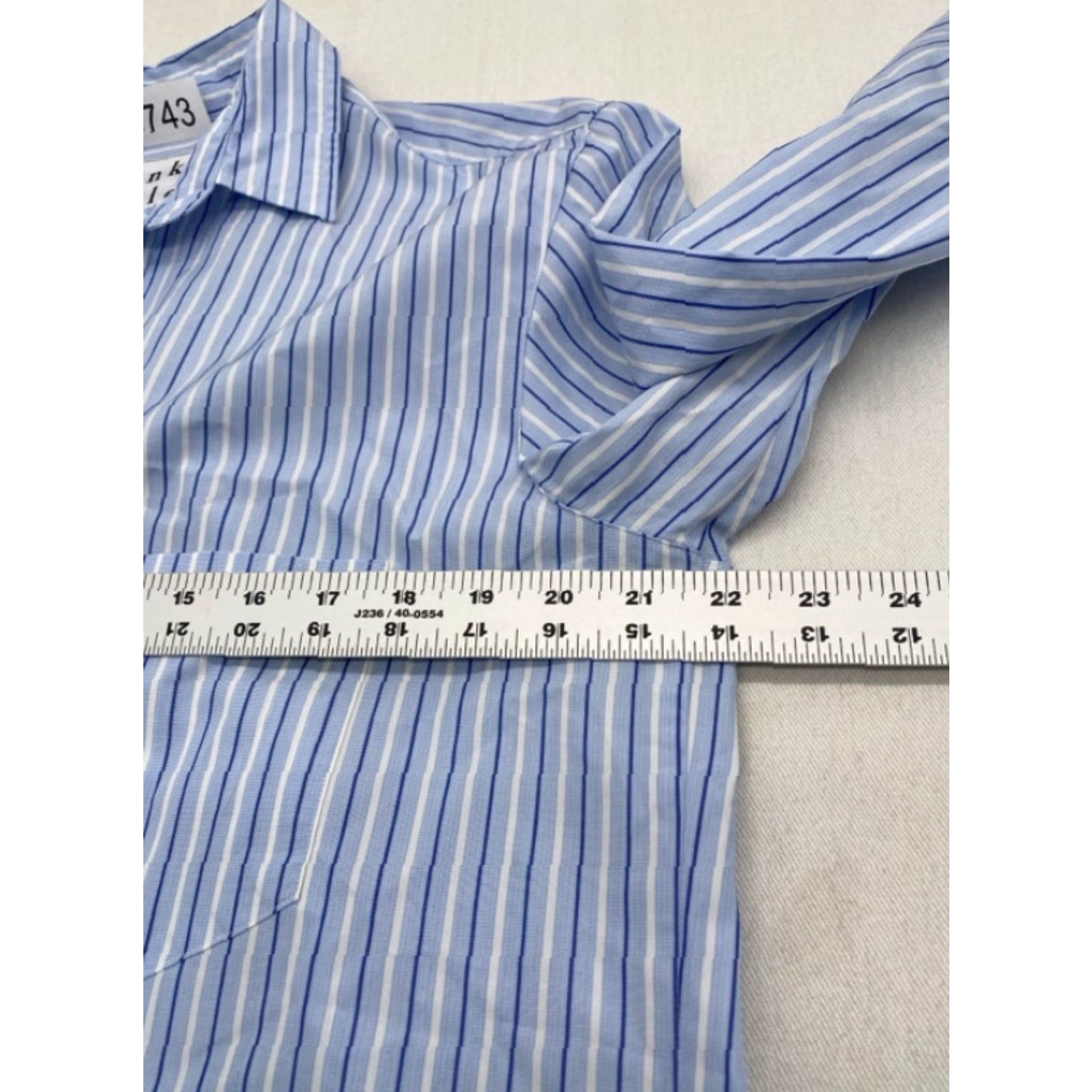 Frank & Eileen Frank & Eileen Joedy Womens Button-Up Shirt Small Pink Stripe Oversized Magenta color Cotton Chamois long sleeve Size S / US 4 / IT 40 - 7 Thumbnail