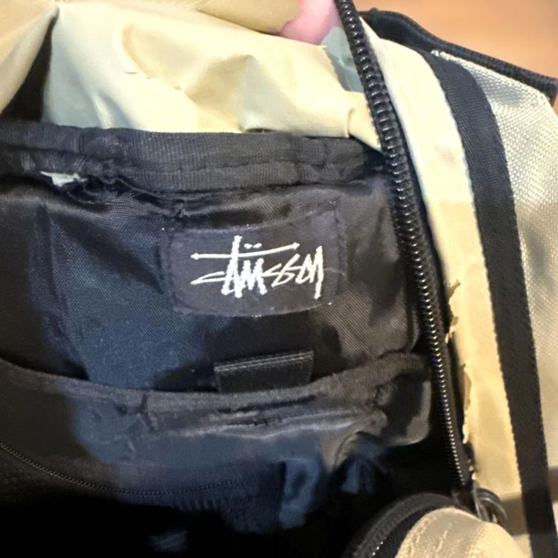 Logo 7 VINTAGE STUSSY 2WAY Backpack Shoulder Bag S Logo Rare USED Navy Tag 90s OLD Mens Size ONE SIZE - 5 Thumbnail