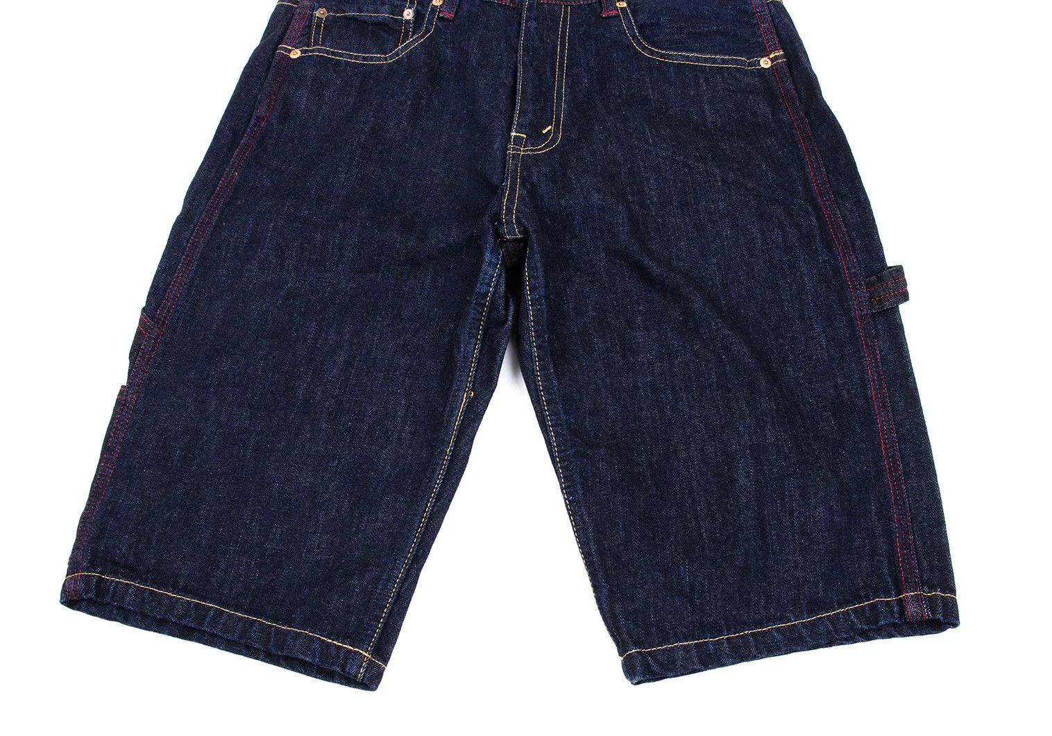 Junya Watanabe Color-Blocked Indigo Denim Short Painter Pants Size US 30 / EU 46 - 5 Thumbnail