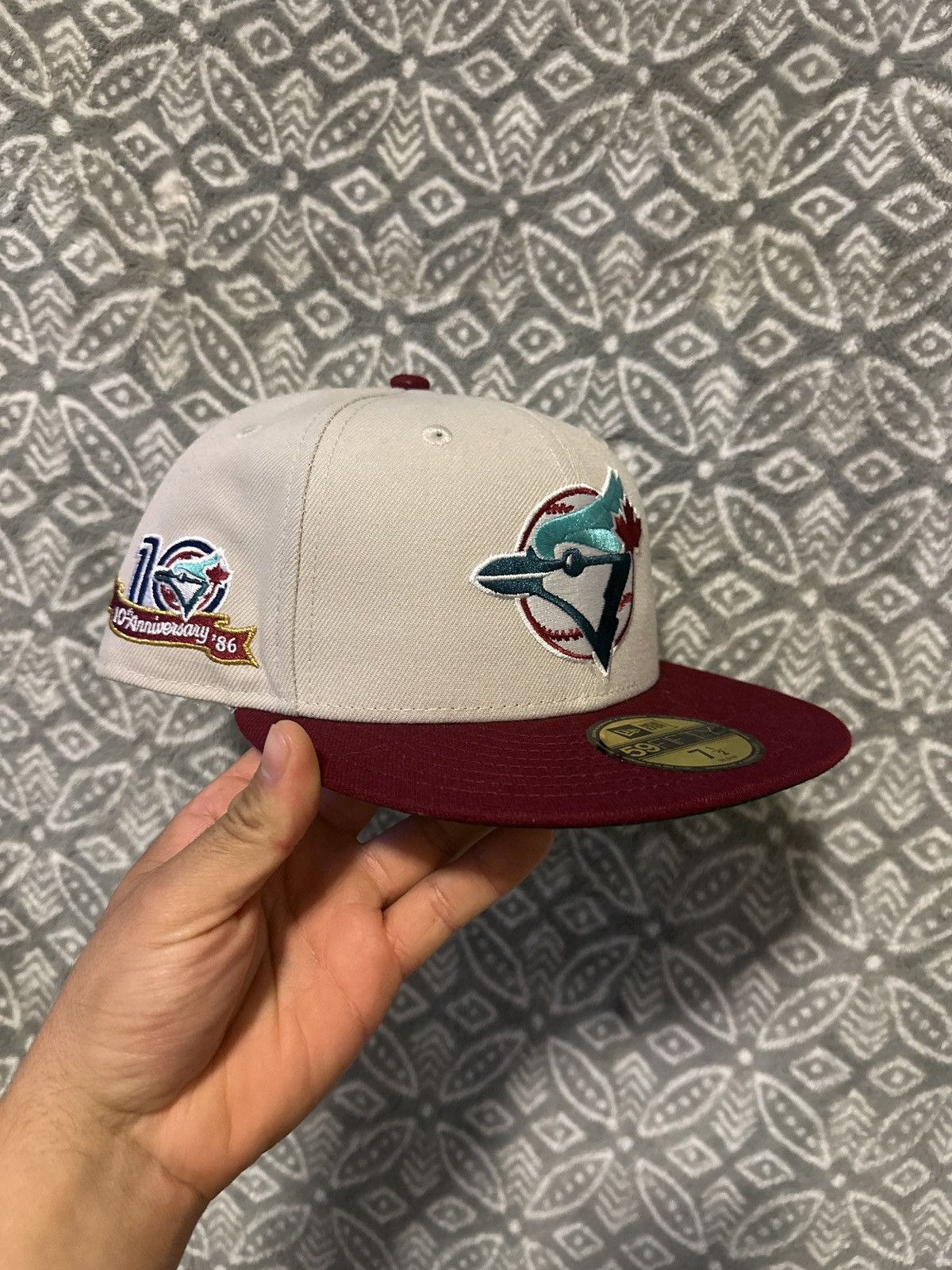 Hat Club Toronto Blue Jays 10th Anniversary Stone 7 1/2 Hatclub Size ONE SIZE - 1 Thumbnail
