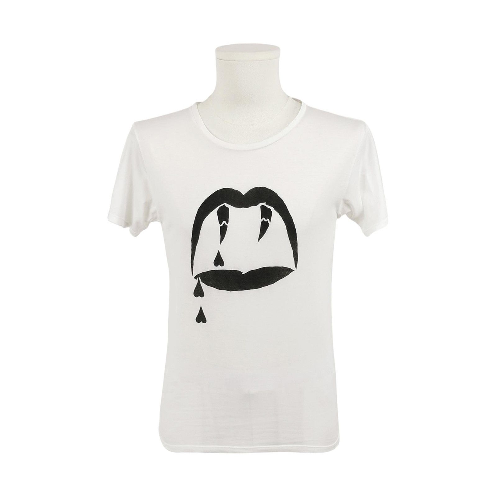 Saint Laurent Paris Saint Laurent Crying Lips T-Shirt Size S Size US S / EU 44-46 / 1 - 1 Thumbnail
