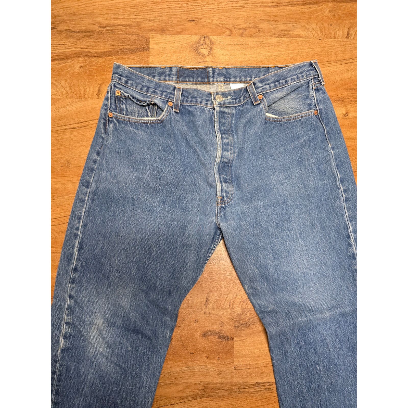 Levi's Vintage Levi's 501XX Jeans 40x34 Straight Leg Blue Denim Size US 40 / EU 56 - 4 Thumbnail