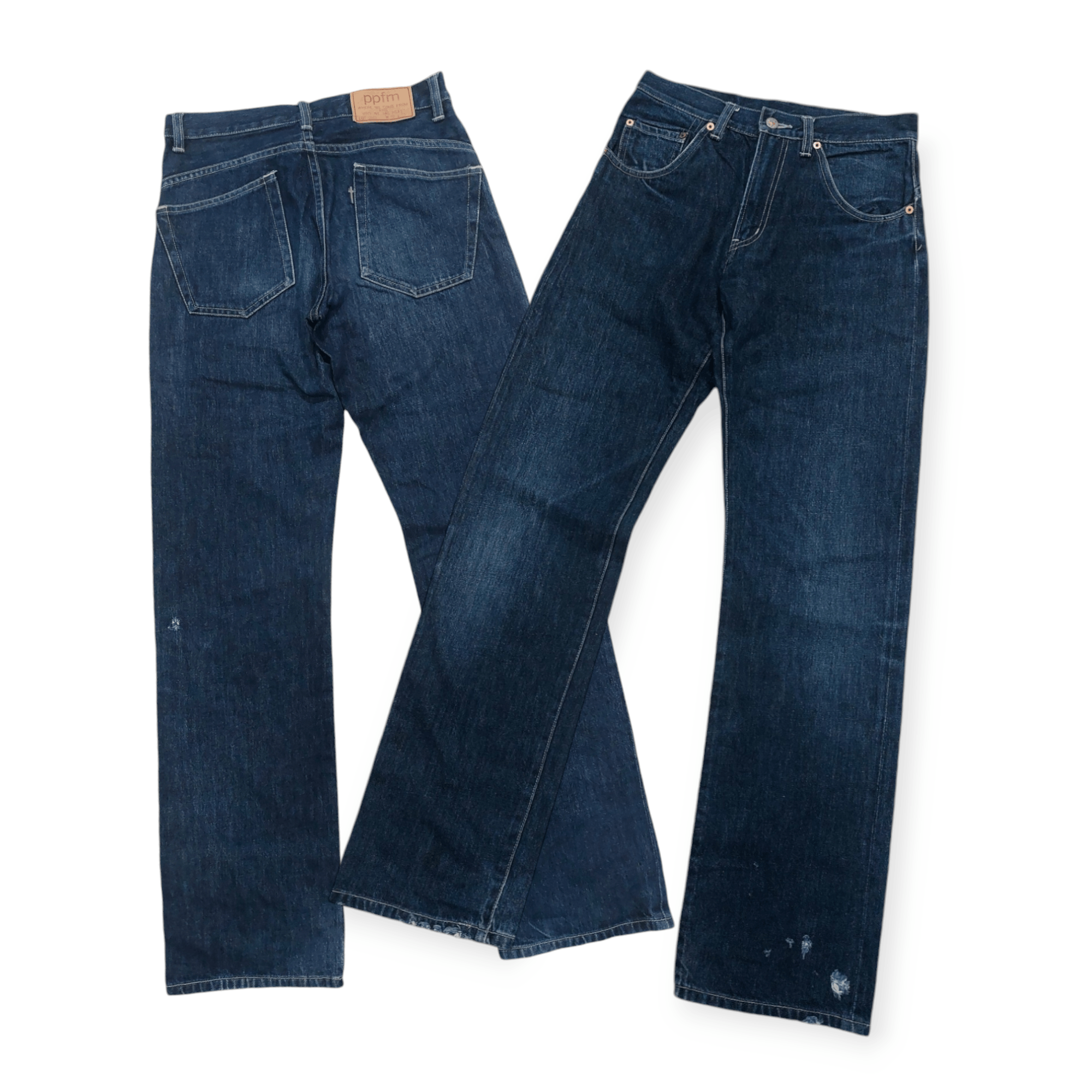 Designer × PPFM PPFM Distressed Denim Jeans Size US 28 / EU 44 - 1 Thumbnail