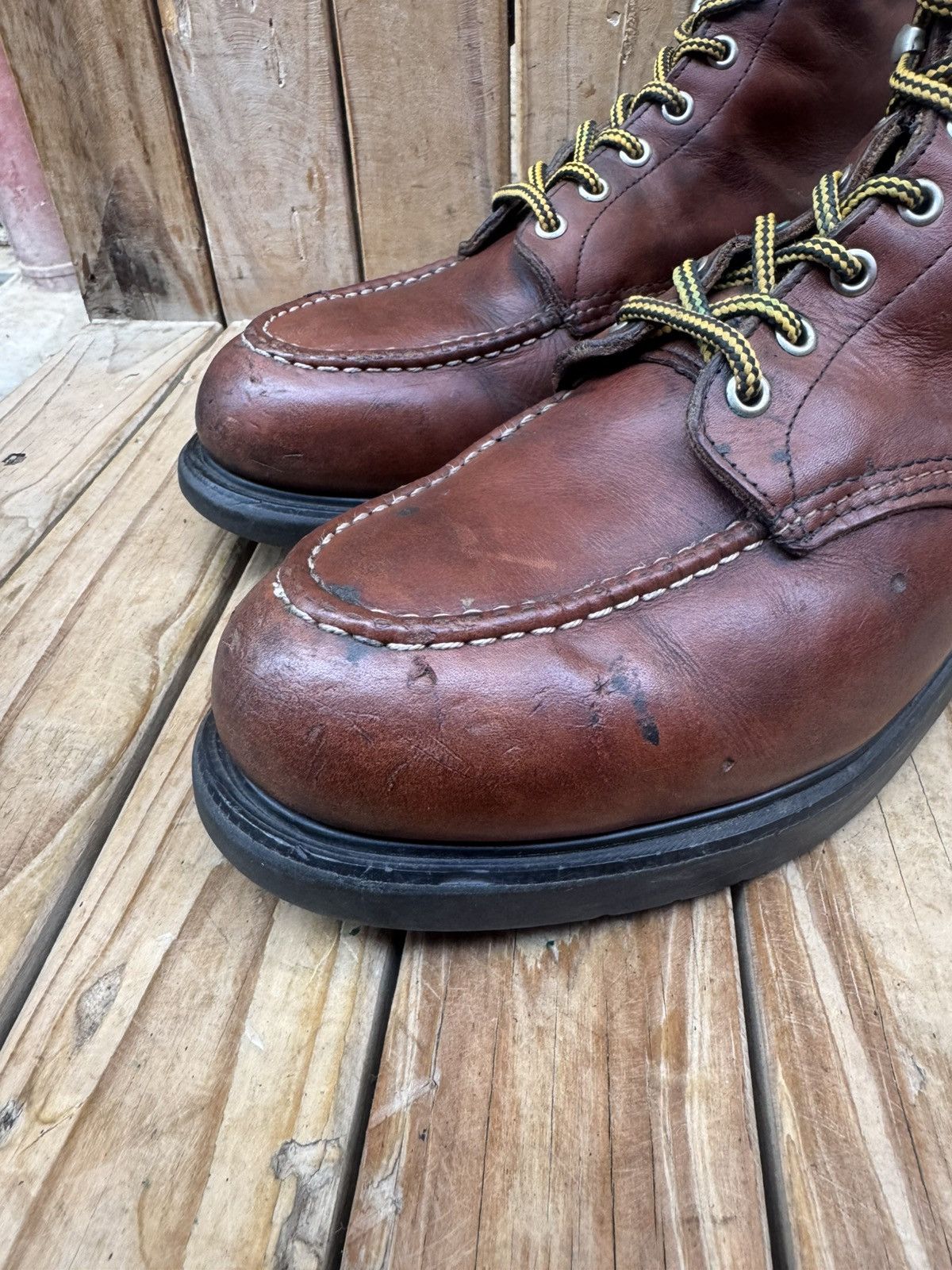 Red Wing Red Wing Steel toe work&Safety brown leather boots US 11 EEE Size US 11 / EU 44 - 7 Thumbnail