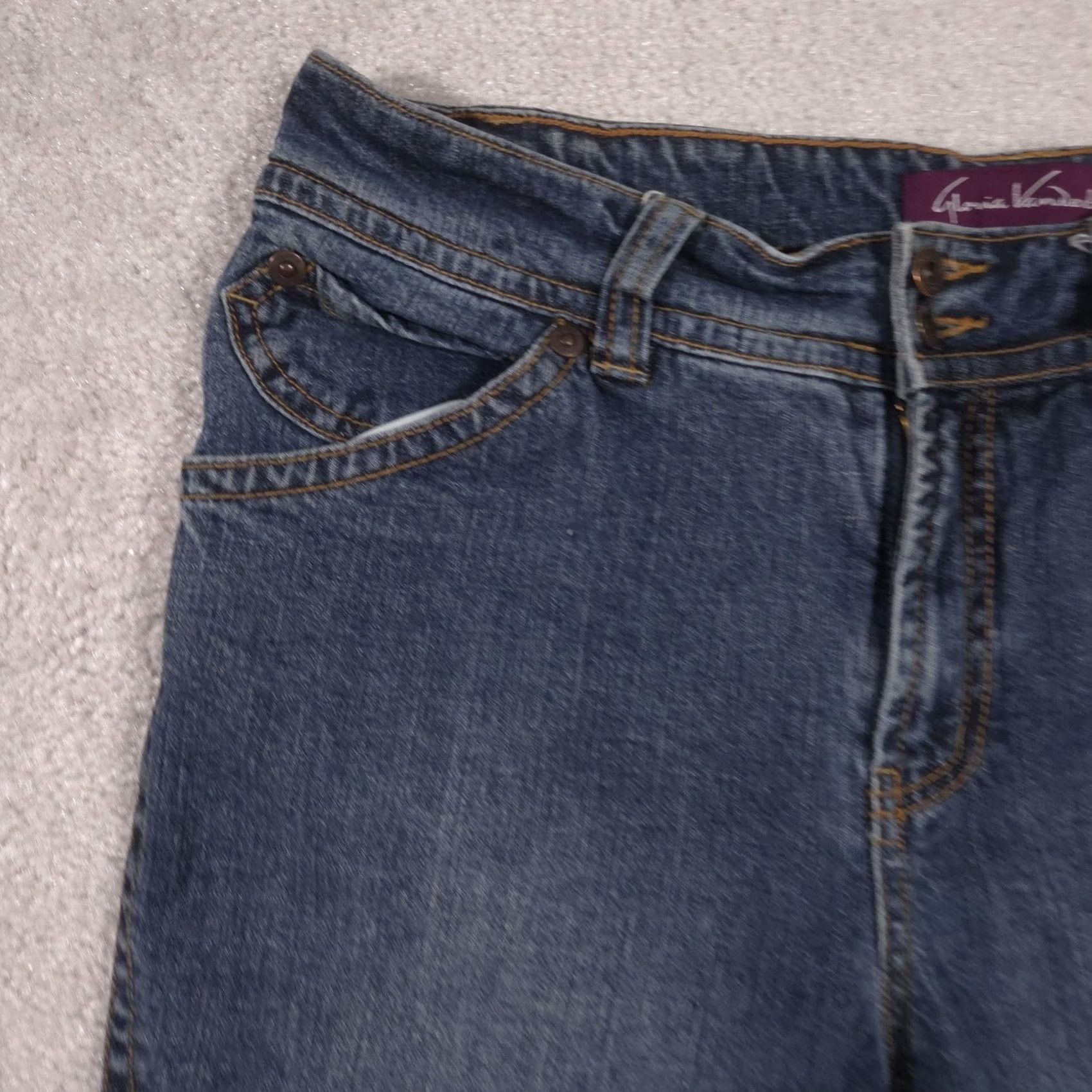 Gloria Vanderbilt Gloria Vanderbilt Jeans Womens 10 Blue Medium Wash Mid Rise Straight Stretch Jeans Womens 10 Blue Medium Wash Mid Rise Straight Stretch Size 32" / US 10 / IT 46 - 3 Thumbnail