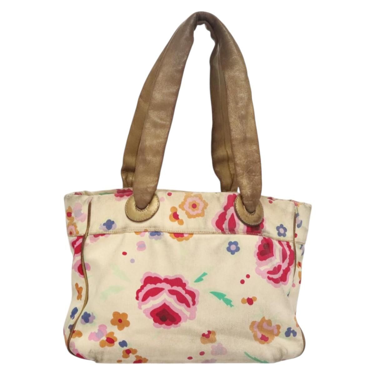 Chanel CHANEL Tote Bag Canvas White CC Size ONE SIZE - 2 Thumbnail
