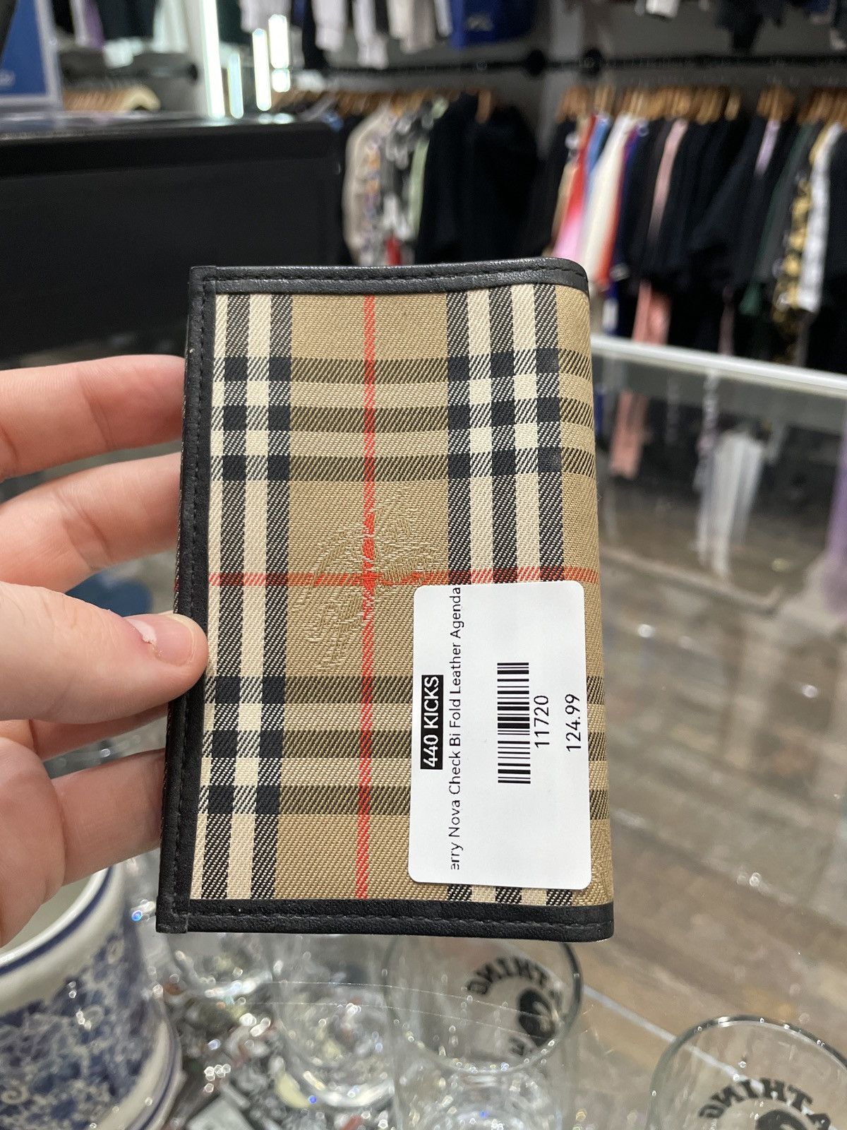 Burberry Burberry Nova Check Bi Fold Leather Agenda Size ONE SIZE - 1 Thumbnail
