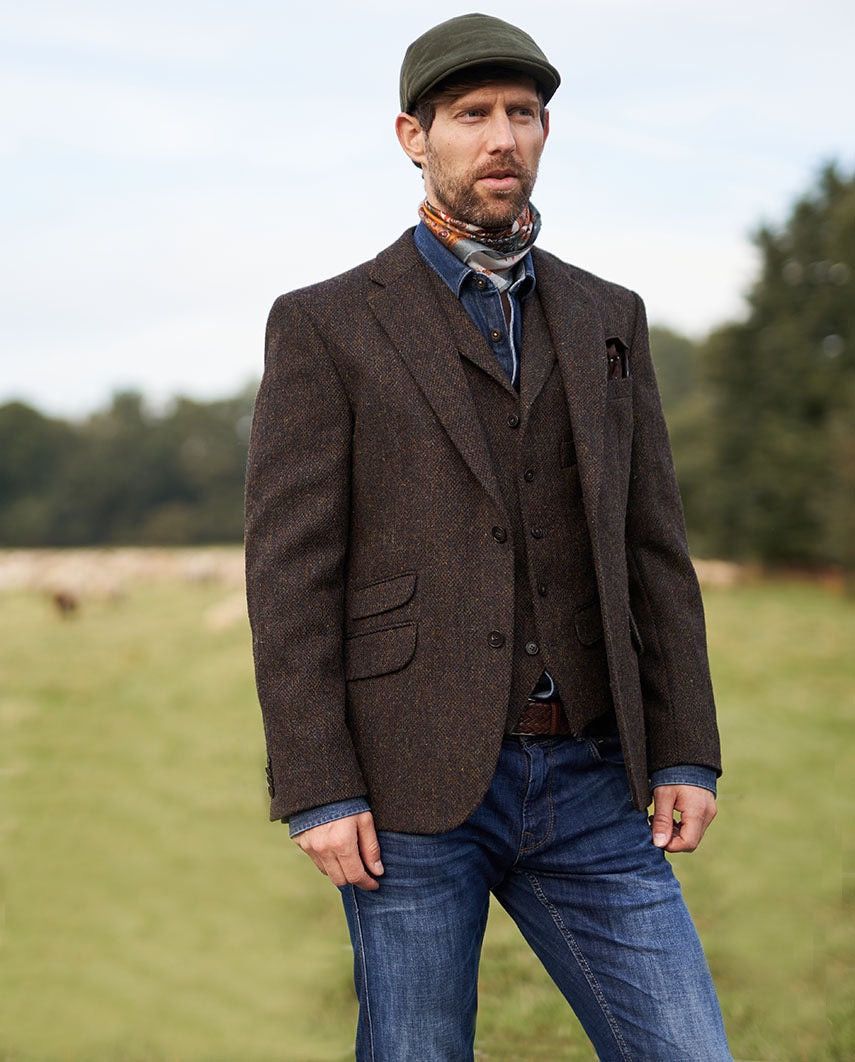 Harris Tweed WELLINGTON OF BILMORE HARRIS TWEED SAKKO ''LONDON'' BLAZER Size US L / EU 52-54 / 3 - 1 Thumbnail