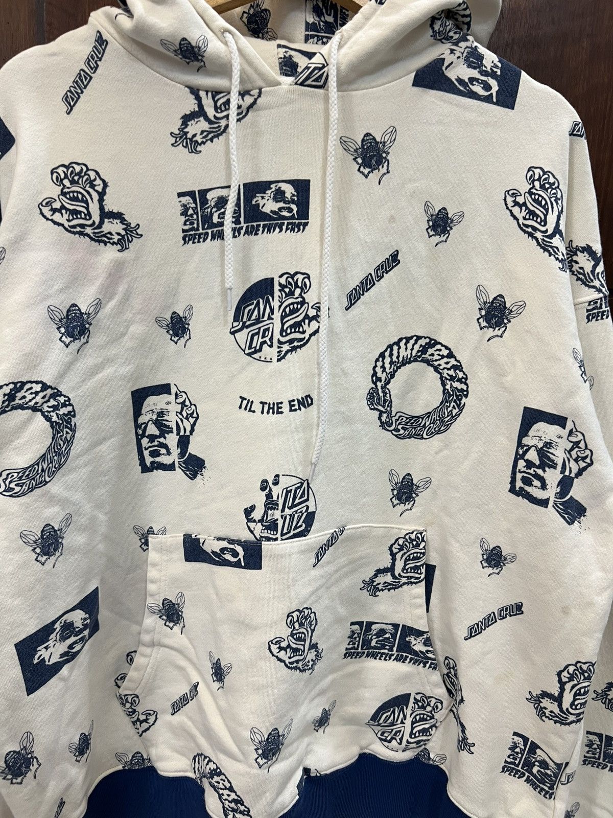Santa Cruz Skateboards Vintage Santa Cruz Full Print Hoodies Size US L / EU 52-54 / 3 - 2 Thumbnail
