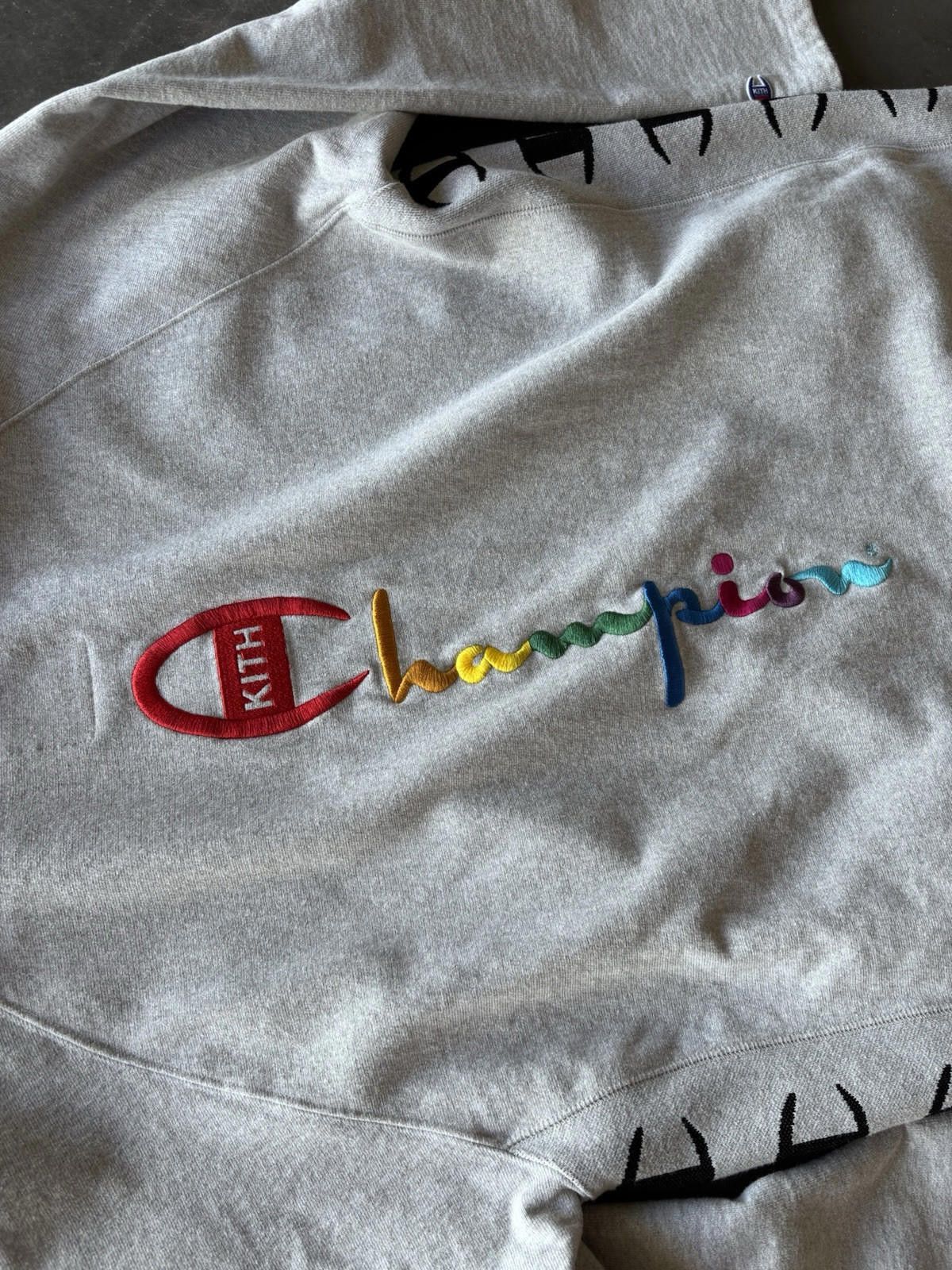 Kith Kith X Champion Extended Box Logo Reverse Weave Hoodie XL Size US XL / EU 56 / 4 - 9 Thumbnail