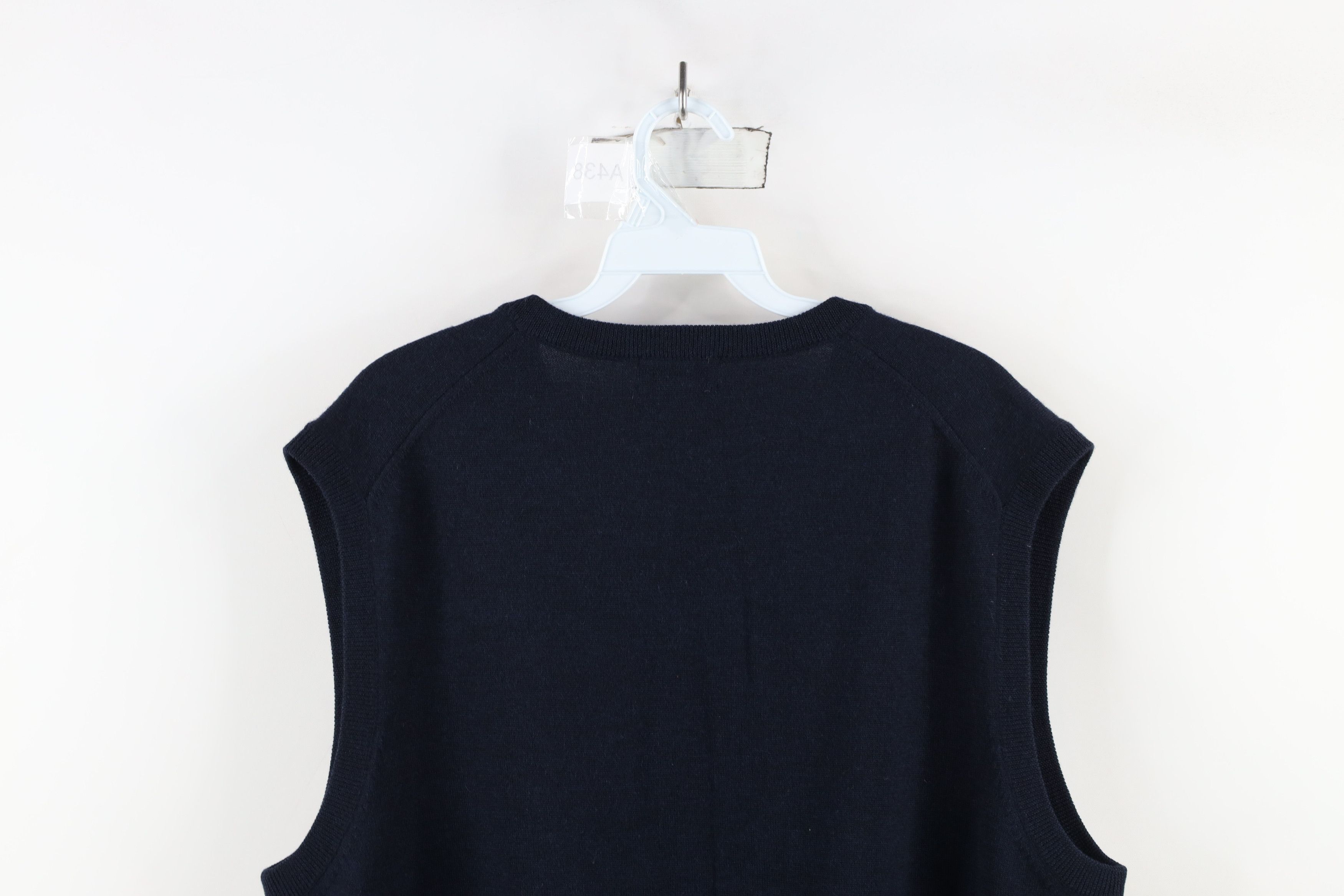Brooks Brothers × Vintage Vintage Brooks Brothers Merino Wool Knit V-Neck Sweater Vest Size US L / EU 52-54 / 3 - 6 Thumbnail