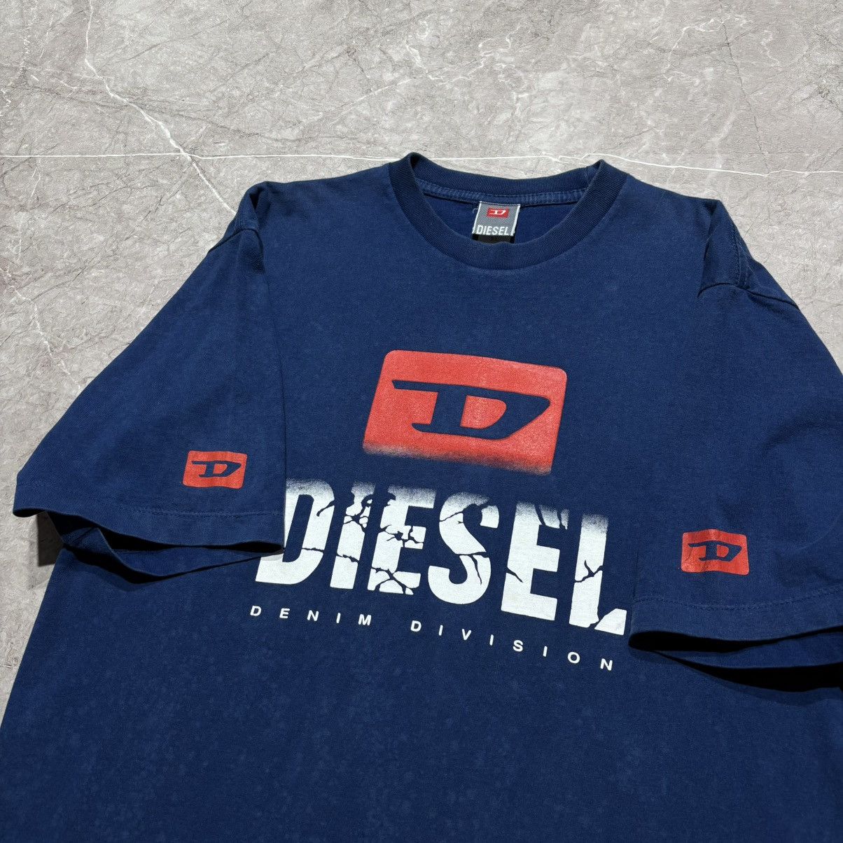 Diesel Y2K Vintage Diesel Big Logo T Shirt tee Size US XL / EU 56 / 4 - 3 Thumbnail