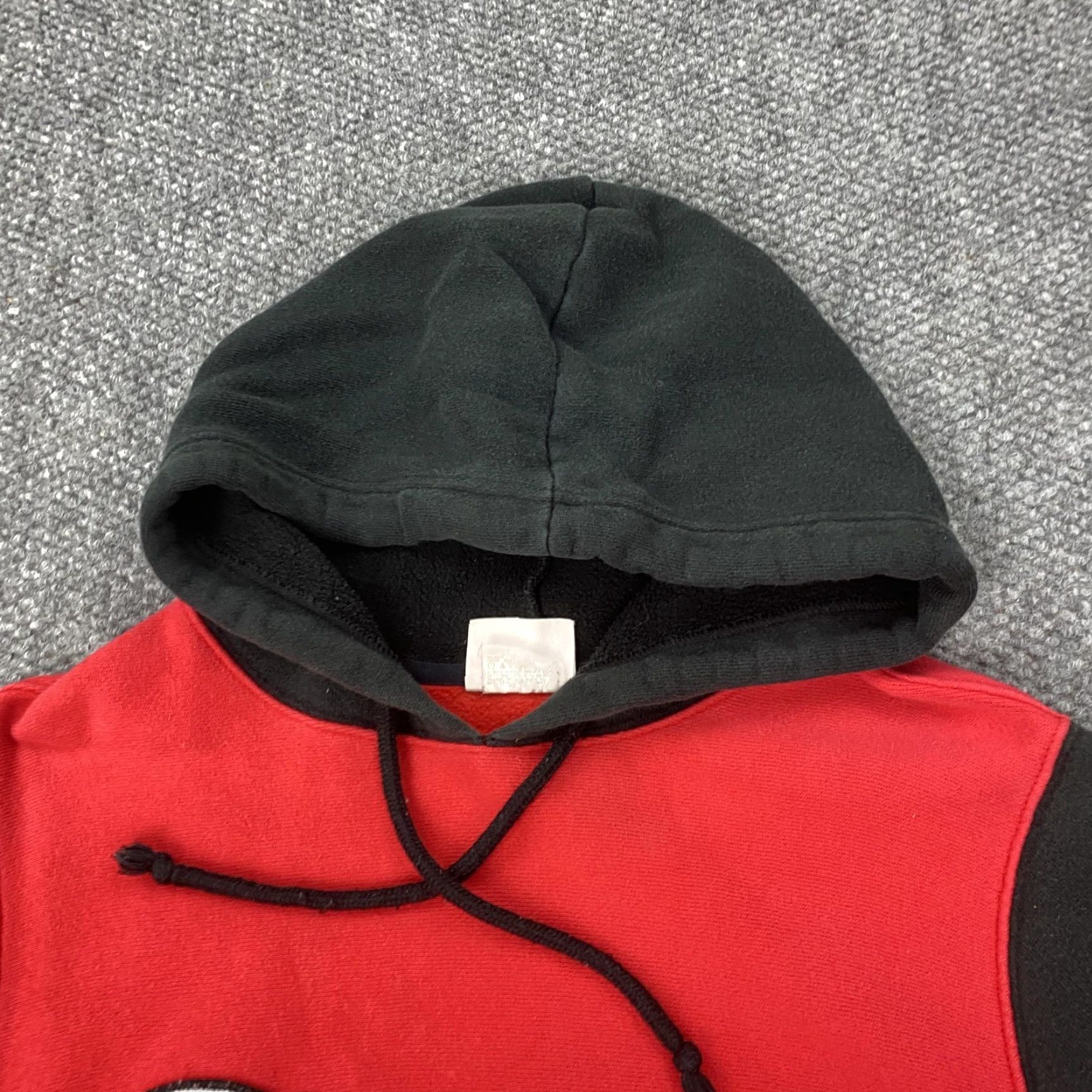 Champion VINTAGE Champion Hoodie Mens M Red Reverse Weave Embroidered Script Pullover - Graphic Print, Hooded, Pockets, Fleece, All Seasons - Mens Size US M / EU 48-50 / 2 - 5 Thumbnail