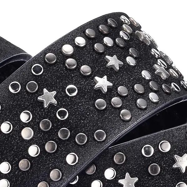 Japanese Brand Masuda x aoka Star Grommet Studded PU Leather Belt Size ONE SIZE - 7 Thumbnail