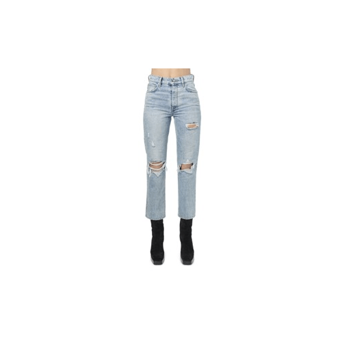 image of Amiri Cropped Straight Thrasher Size 26, Women's