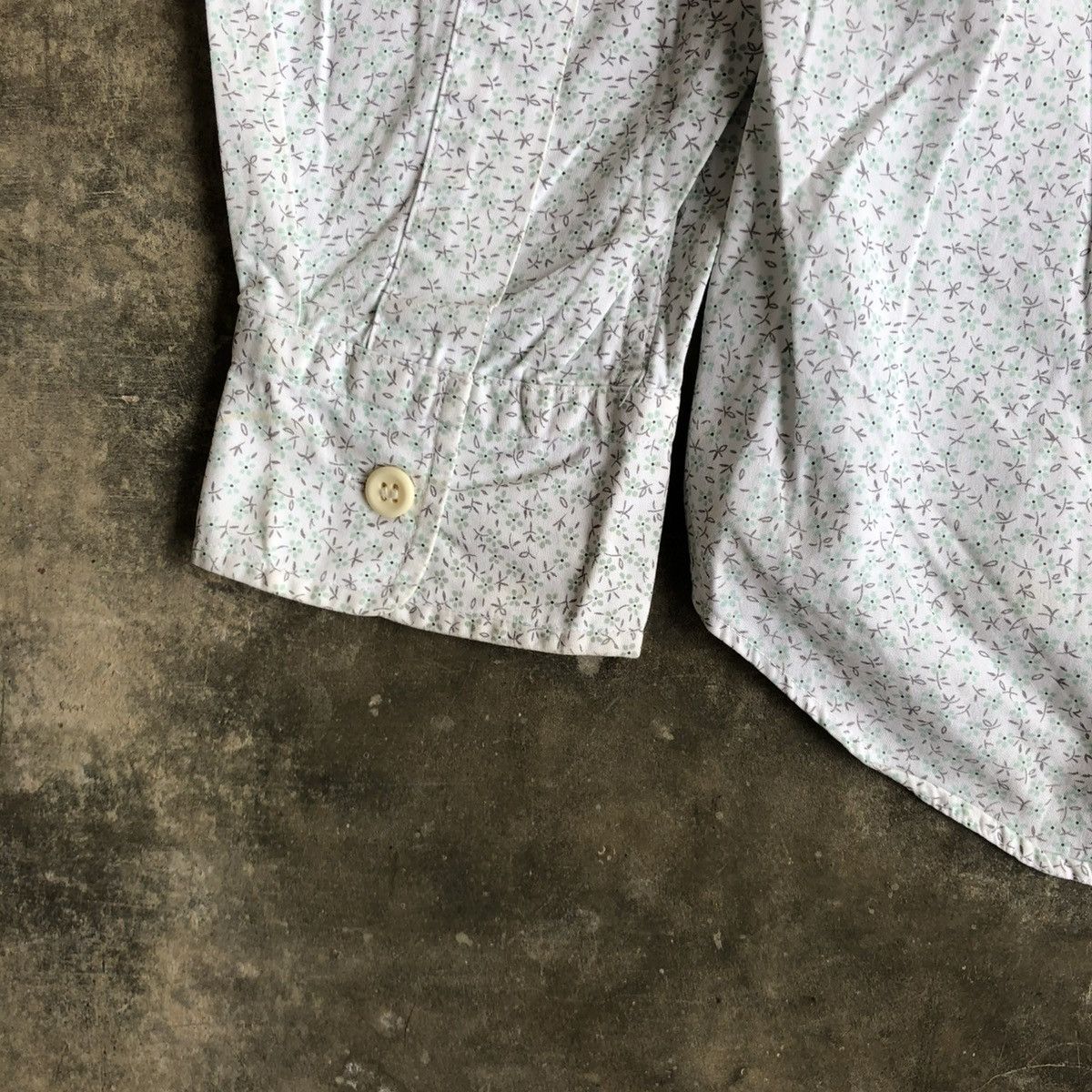 Issey Miyake 2000s Comme Ca Ism Motif Zipper Jacket White Designer Size US L / EU 52-54 / 3 - 13 Thumbnail