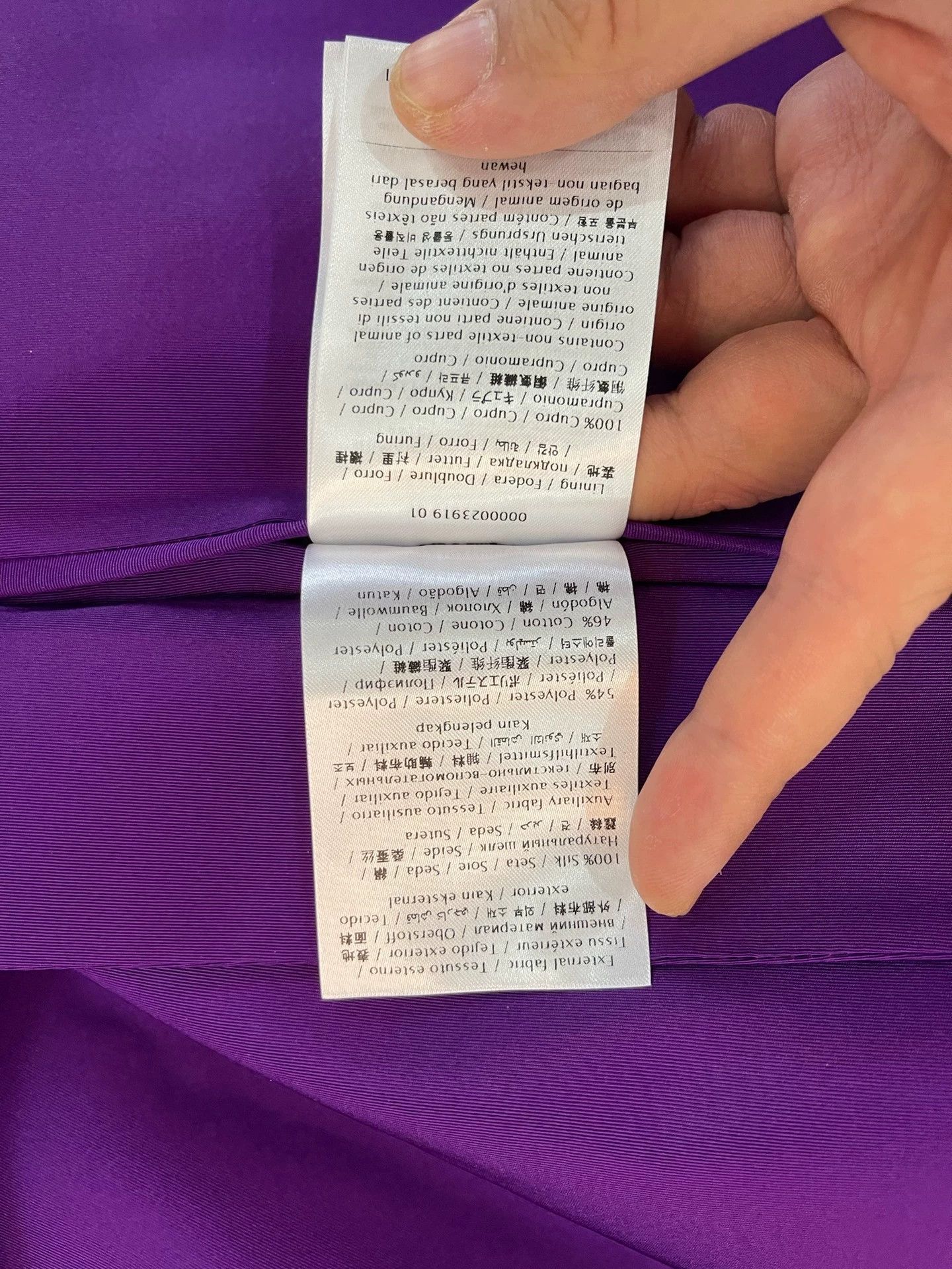 Valentino Valentino Purple Silk Blazer 46 (Oversized) New Size US S / EU 44-46 / 1 - 8 Thumbnail