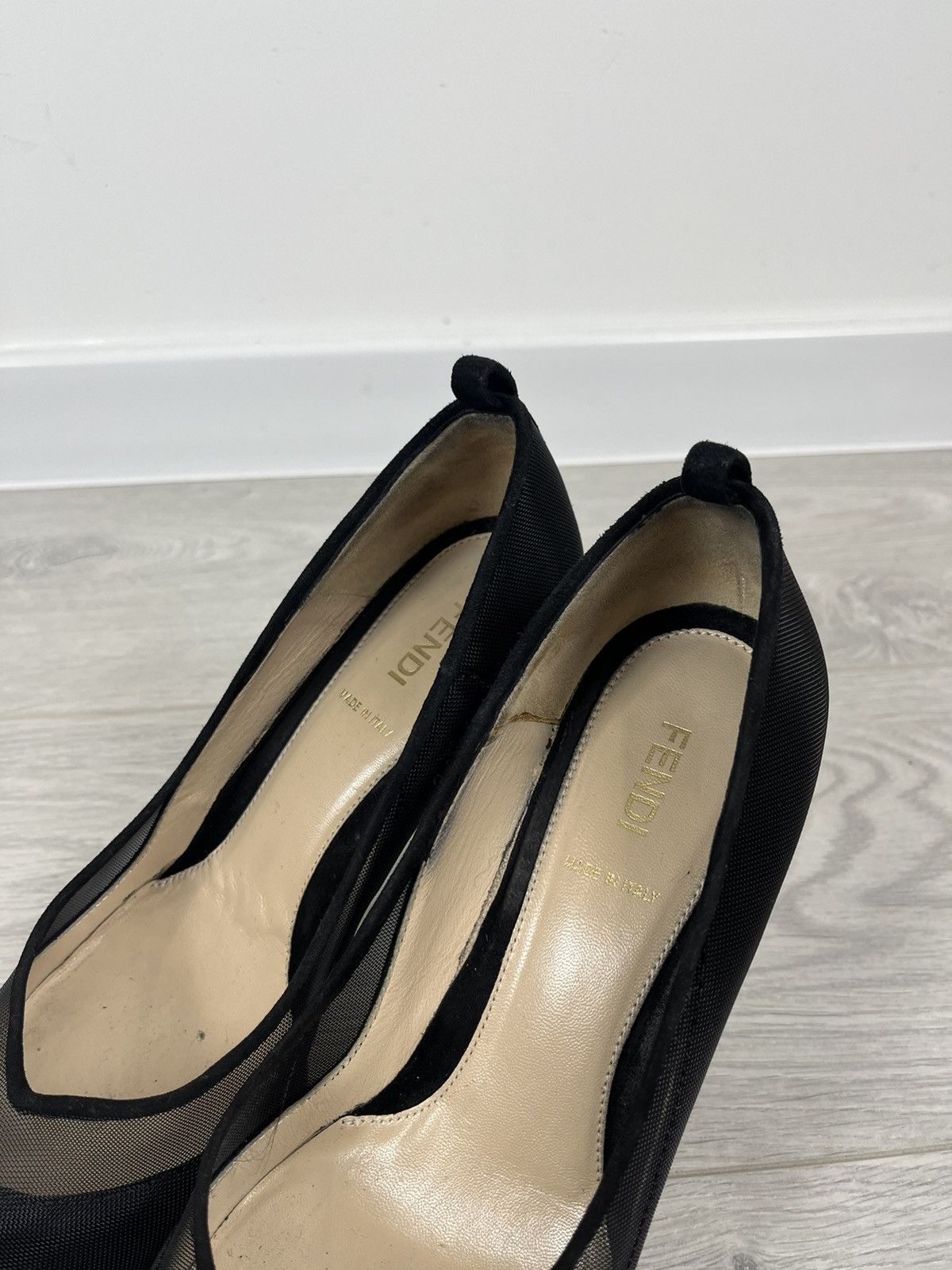 Fendi Fendi Black Mesh Women’s Hi Heels 38 IT Size US 8 / IT 38 - 8 Thumbnail