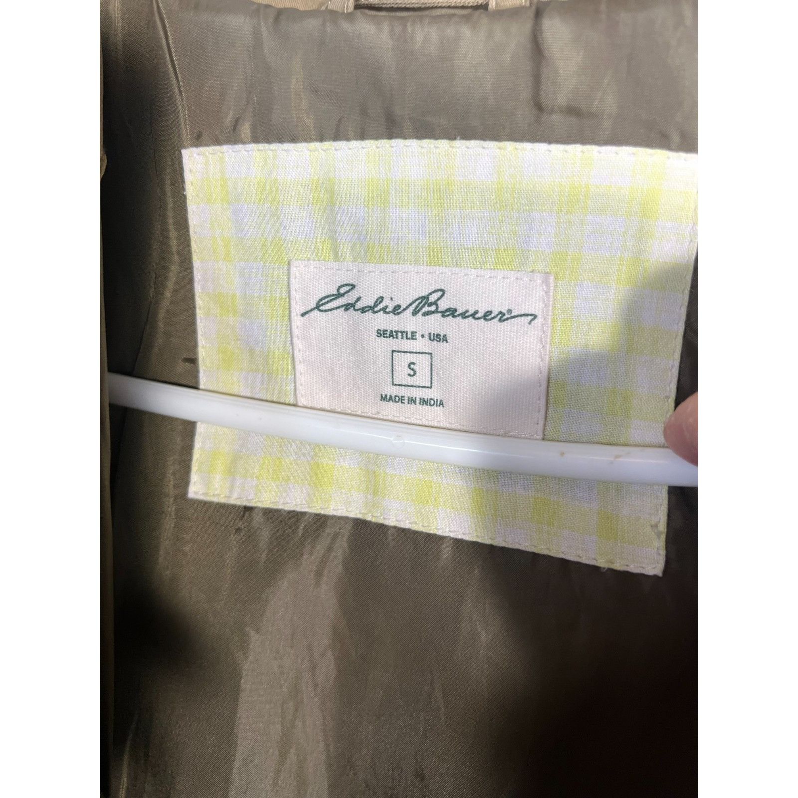 Eddie Bauer Eddie Bauer Khaki Tan Button Mid length Trench Coat Womens S Size S / US 4 / IT 40 - 5 Thumbnail