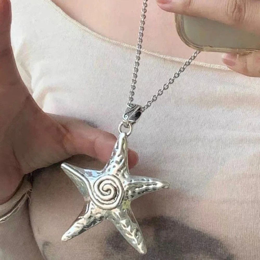 Vintage Bohemian Big Star Pendant Necklace Size ONE SIZE - 4 Thumbnail