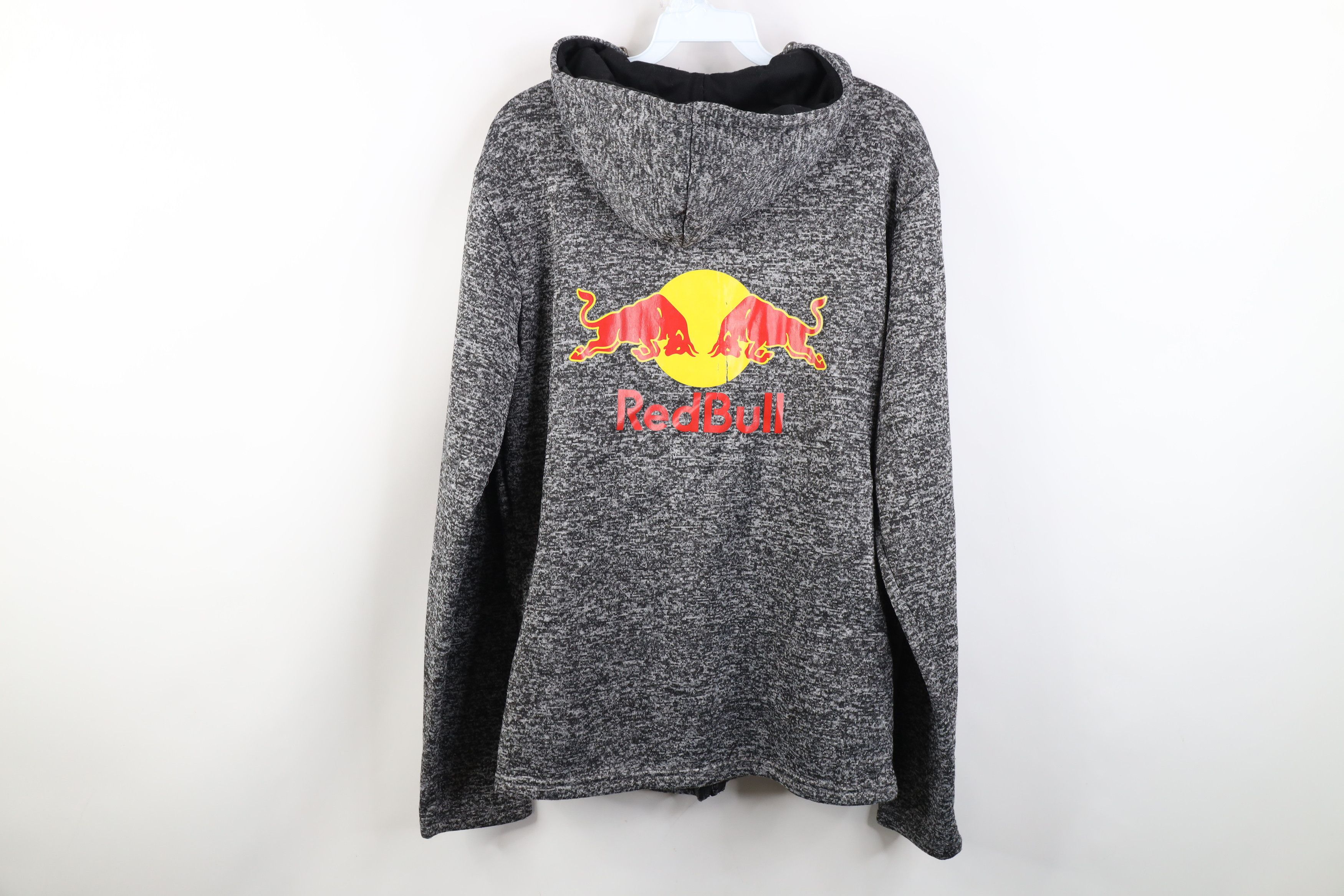 Vintage Vintage Red Bull Racing Spell Out Knit Full Zip Hoodie Size L / US 10 / IT 46 - 14 Thumbnail