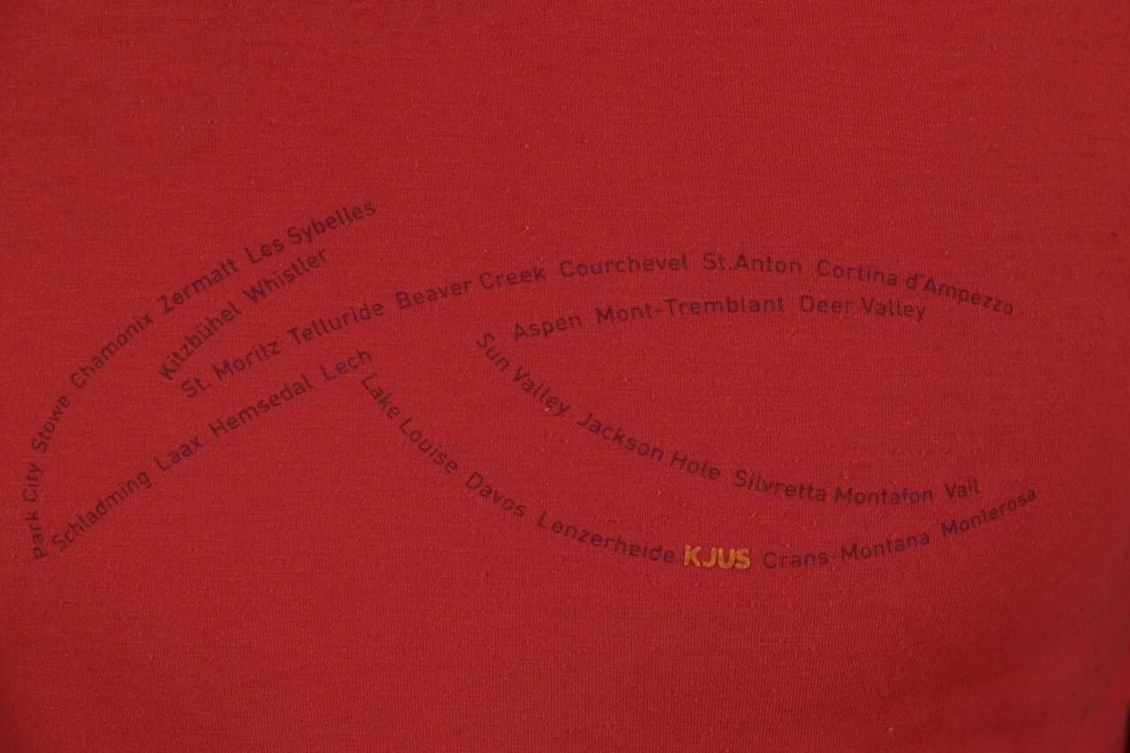 KJUS Men Kjus Red Uncopromising Big Logo T-Shirt Size 48 / M Size US M / EU 48-50 / 2 - 6 Thumbnail