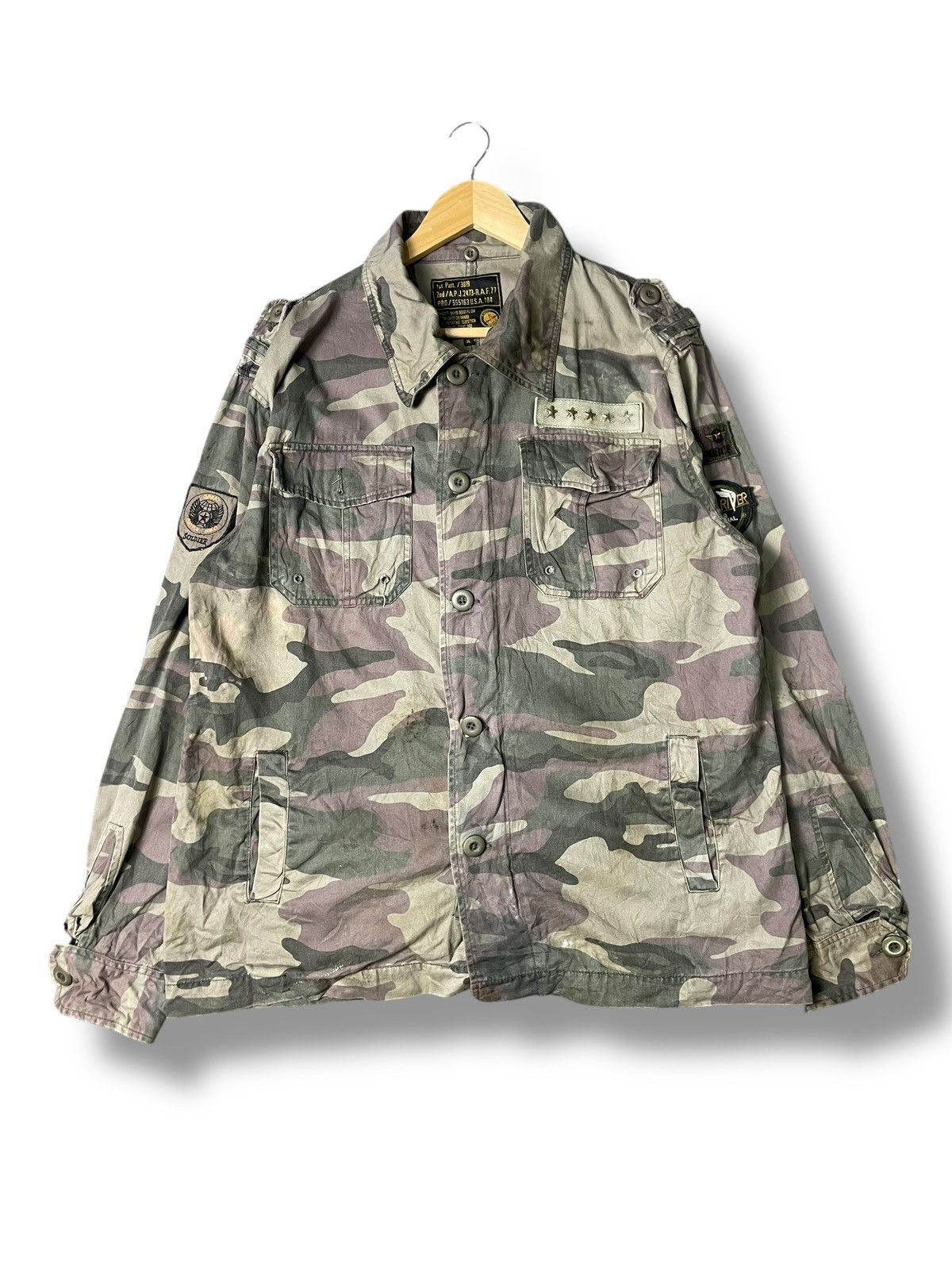 Japanese Brand × Vintage Vintage Classic Aero Special Military Jacket (71) Size US S / EU 44-46 / 1 - 1 Thumbnail