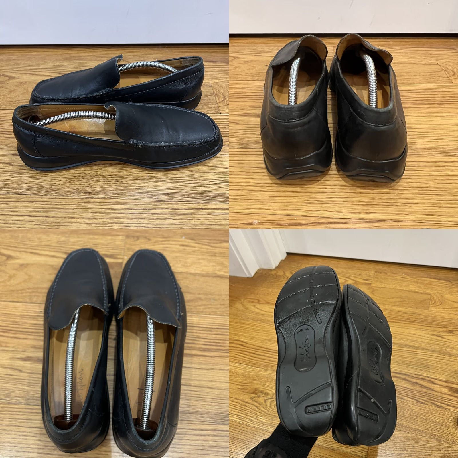 Cole Haan Cole Haan Air Dempsey Black Leather Slip On Loafers Size 11M Mens Casual Comfort Size US 11 / EU 44 - 8 Thumbnail