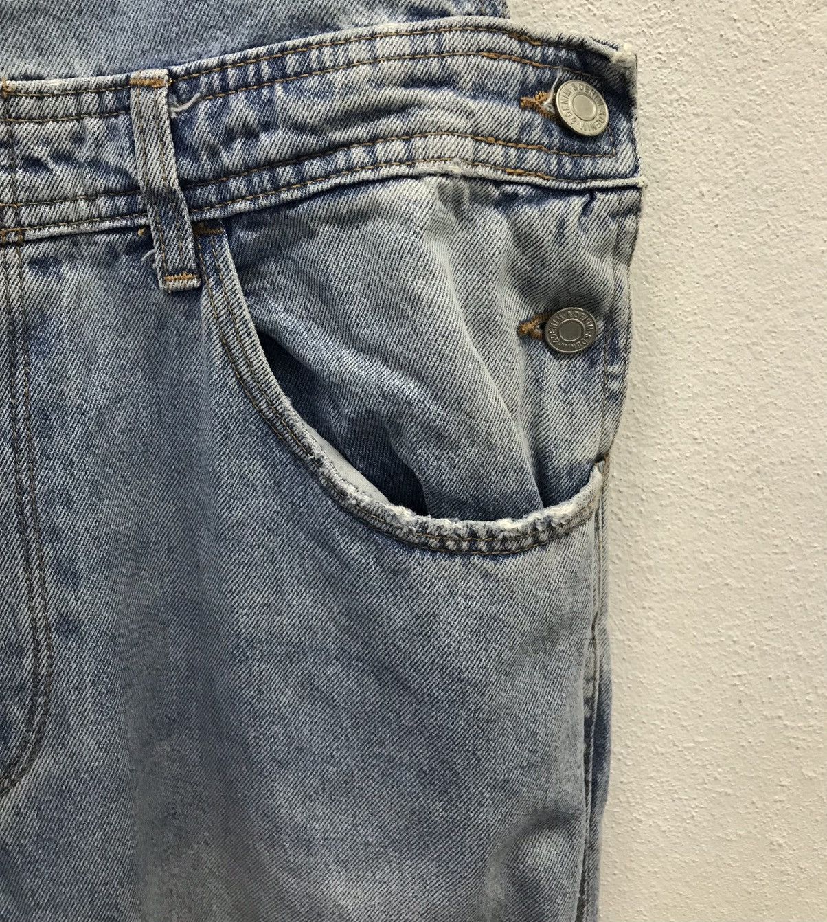 Japanese Brand × Vintage Vintage Denim Overalls Size US 33 - 7 Thumbnail