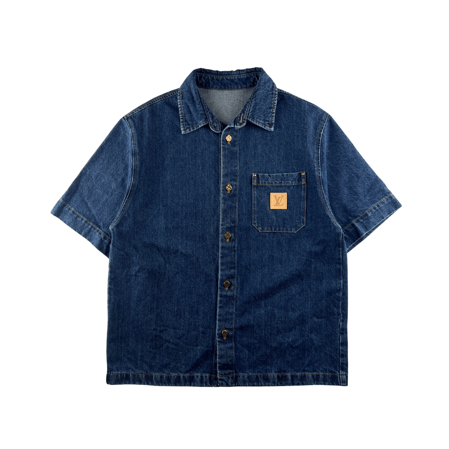 Louis Vuitton Louis Vuitton SS25 Runway Staff Uniform Denim Shirt Size US M / EU 48-50 / 2 - 2 Thumbnail
