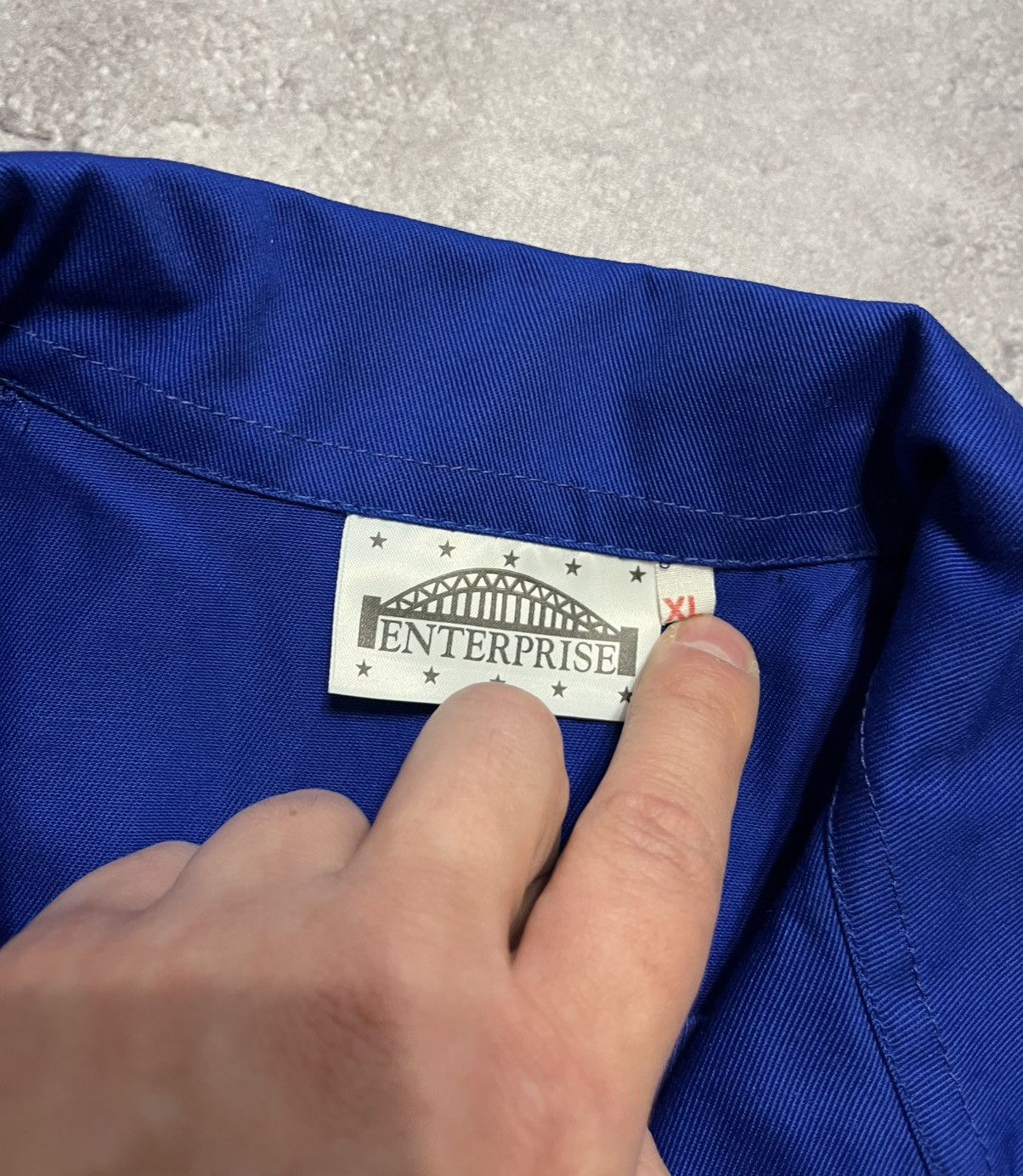 Vintage Vintage Enterprise Newcastle British Workwear Smock Jacket Size US XL / EU 56 / 4 - 4 Thumbnail
